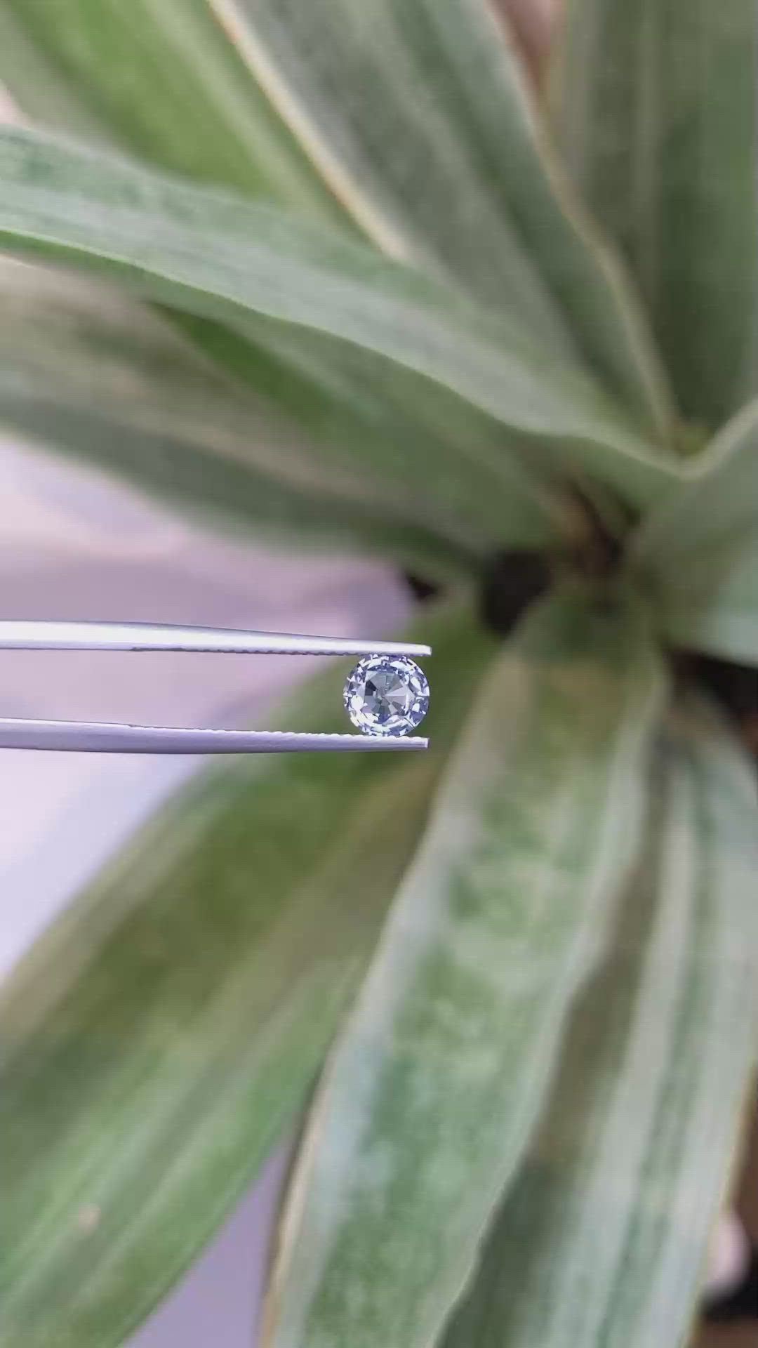 0.89 Ct. Blue Sapphire from Ceylon (Sri Lanka) Size Video