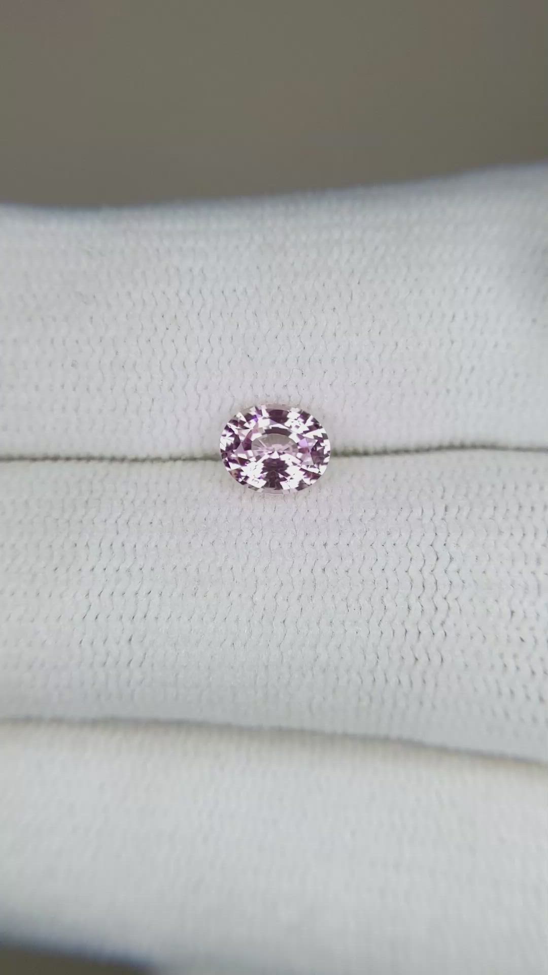0.70 Ct. Pink Sapphire from Ceylon (Sri Lanka) Size Video