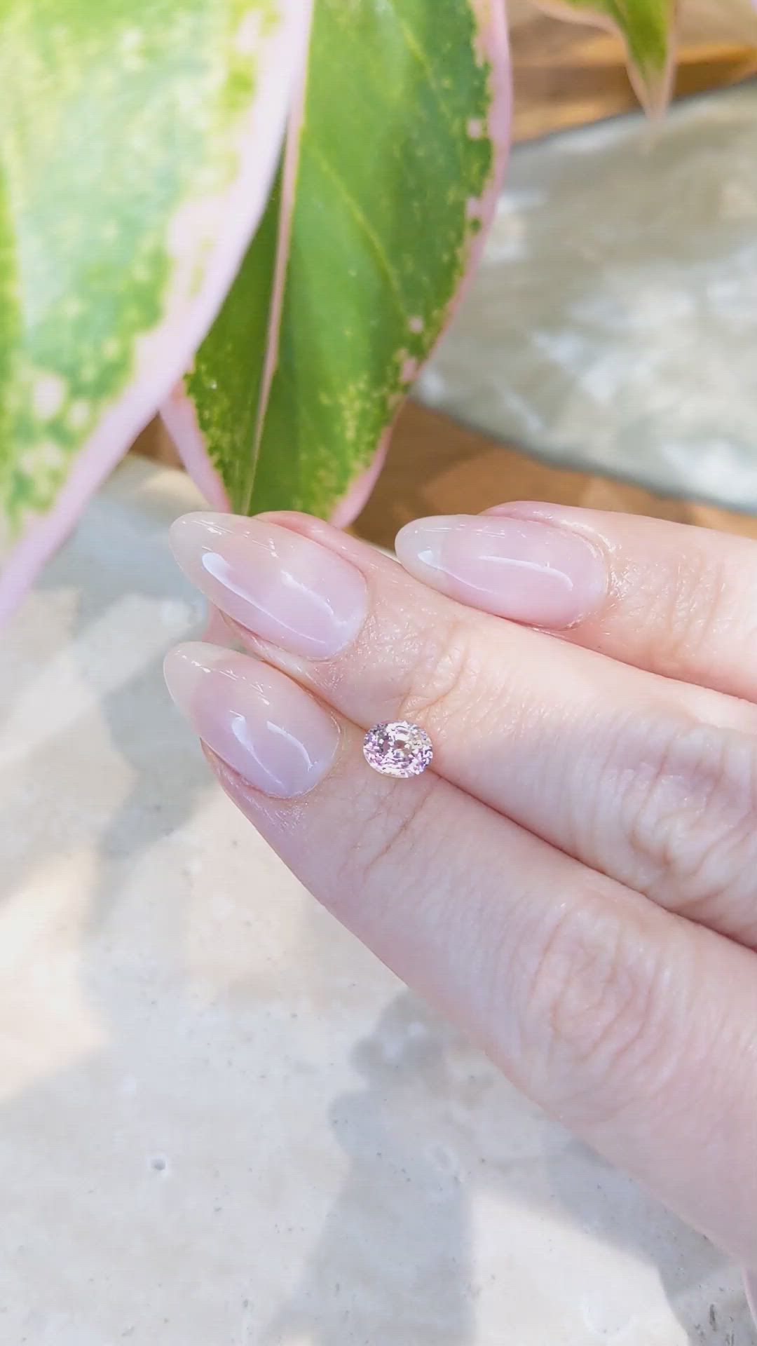 0.70 Ct. Pink Sapphire from Ceylon (Sri Lanka) Size Video