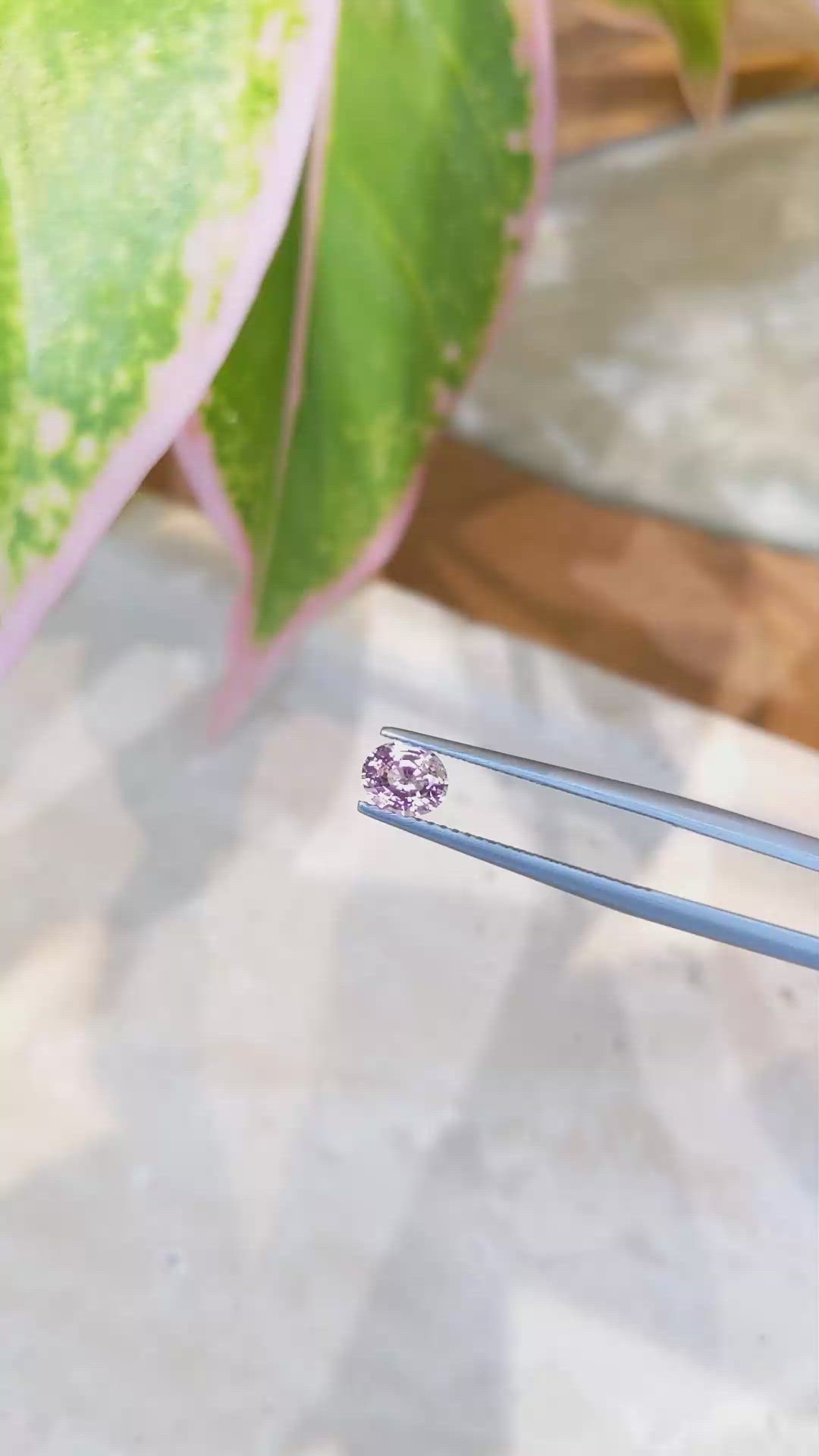 0.70 Ct. Pink Sapphire from Ceylon (Sri Lanka) Size Video