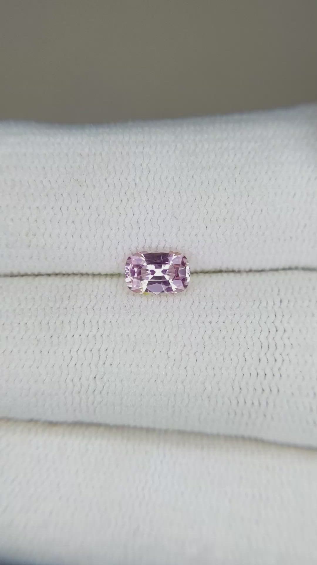 0.56 Ct. Pink Sapphire from Ceylon (Sri Lanka) Size Video