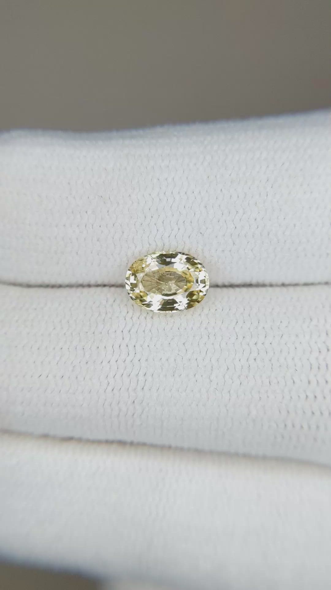 1.12 Ct. Yellow Sapphire from Ceylon (Sri Lanka) Size Video