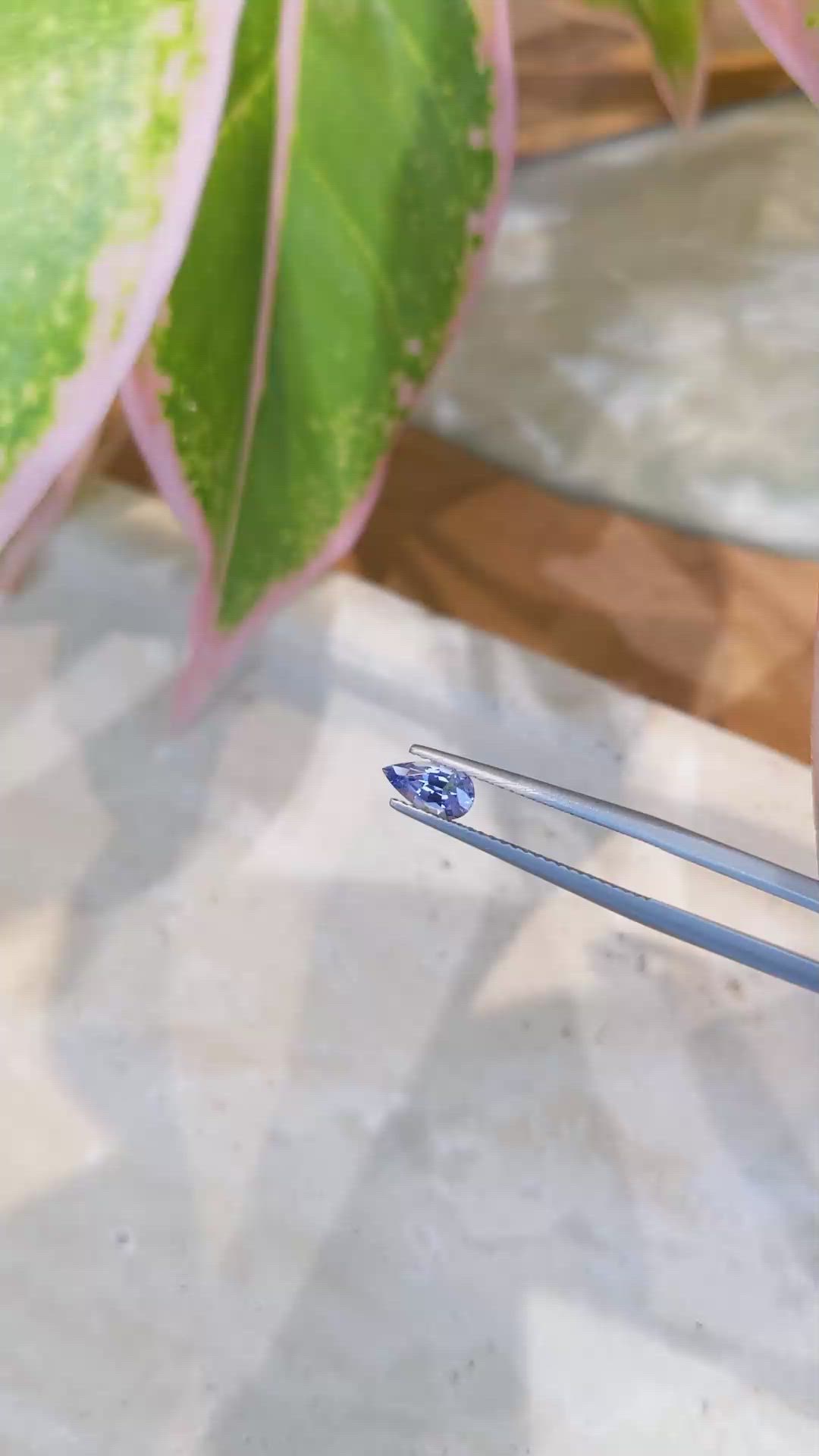 0.72 Ct. Blue Sapphire from Ceylon (Sri Lanka) Size Video