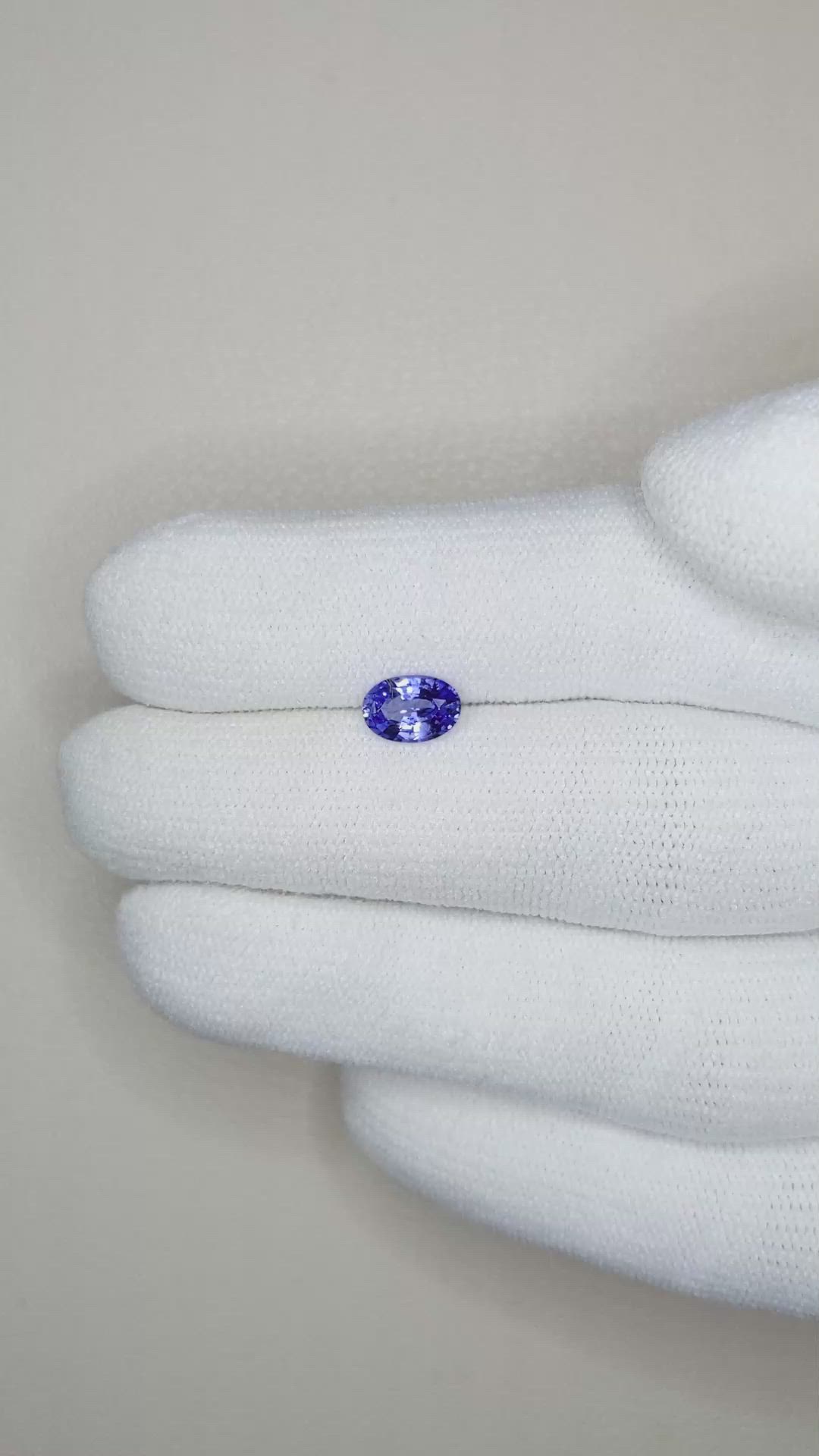 0.87 Ct. Blue Sapphire from Ceylon (Sri Lanka) Size Video