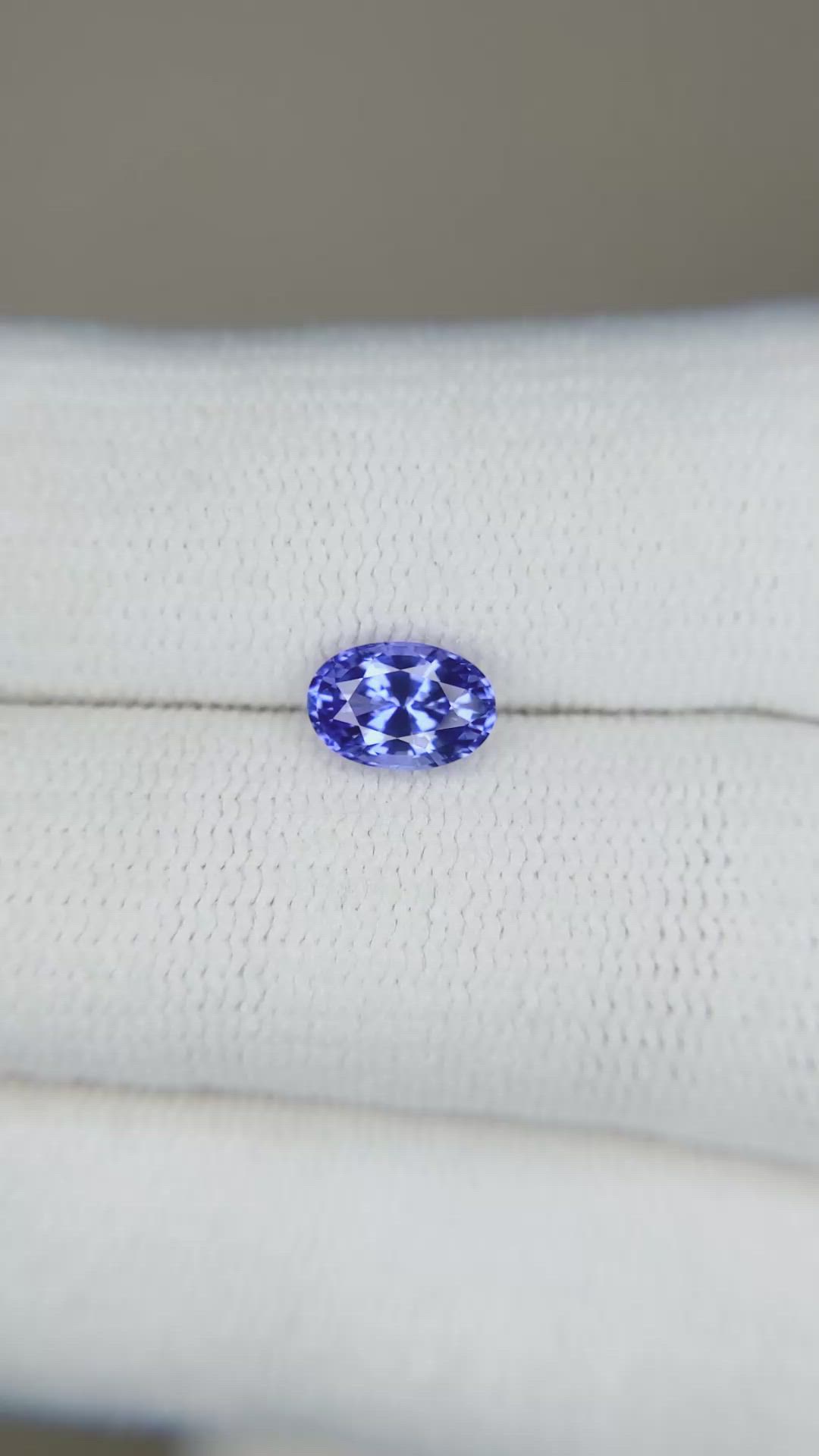 0.87 Ct. Blue Sapphire from Ceylon (Sri Lanka) Size Video
