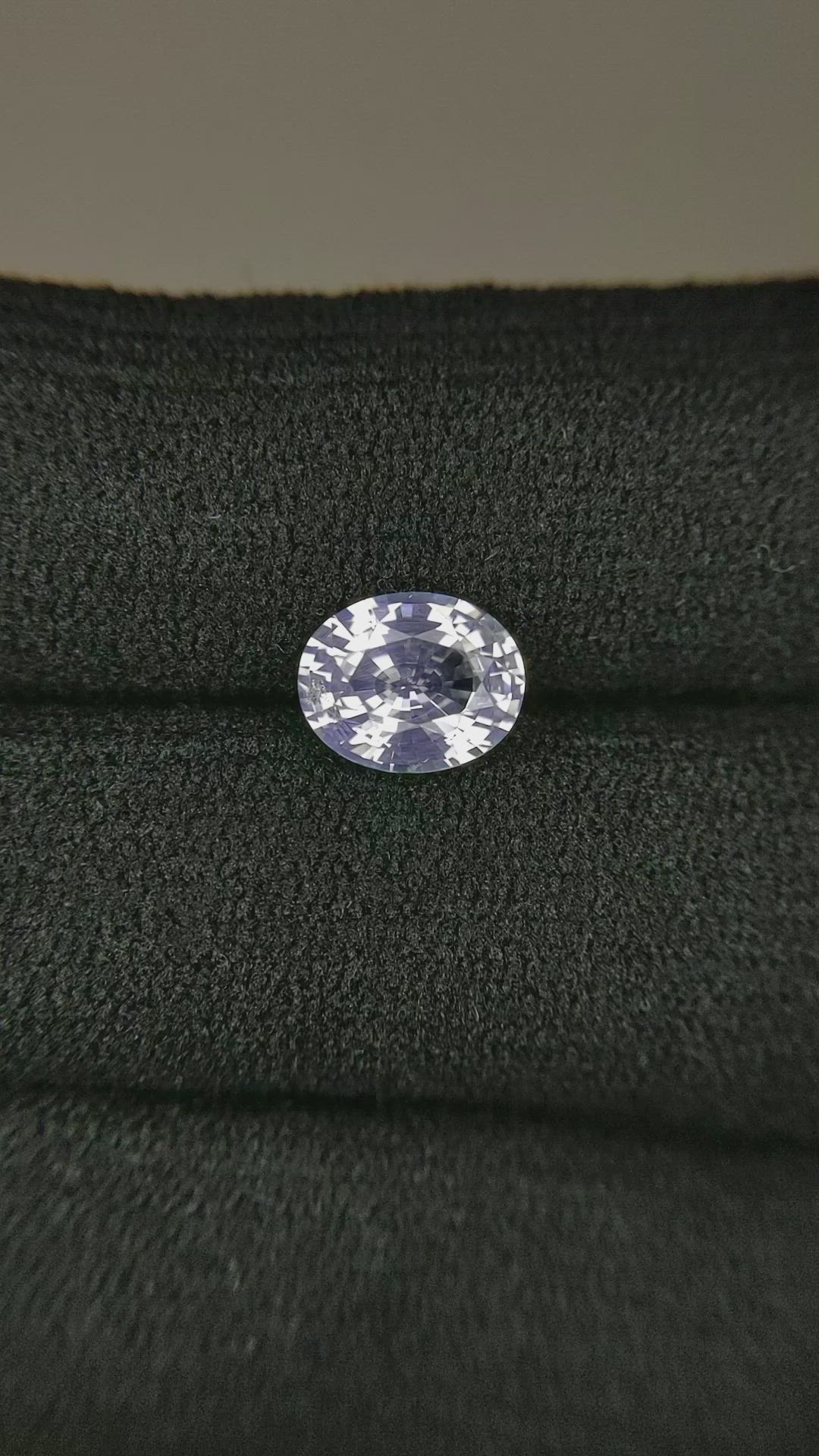 1.52 Ct. White Sapphire from Ceylon (Sri Lanka) Size Video