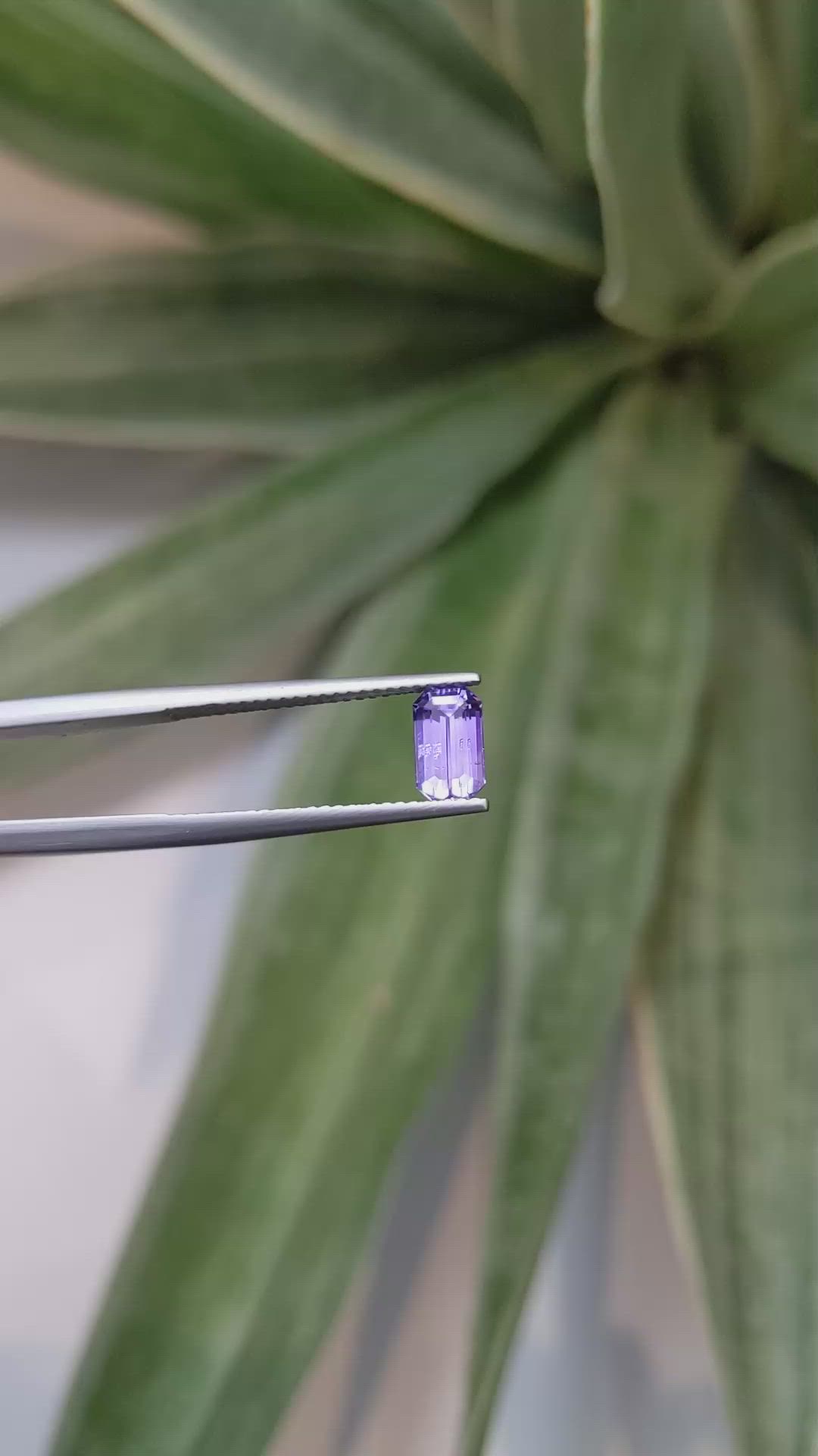 1.32 Ct. Purple Sapphire from Ceylon (Sri Lanka) Size Video