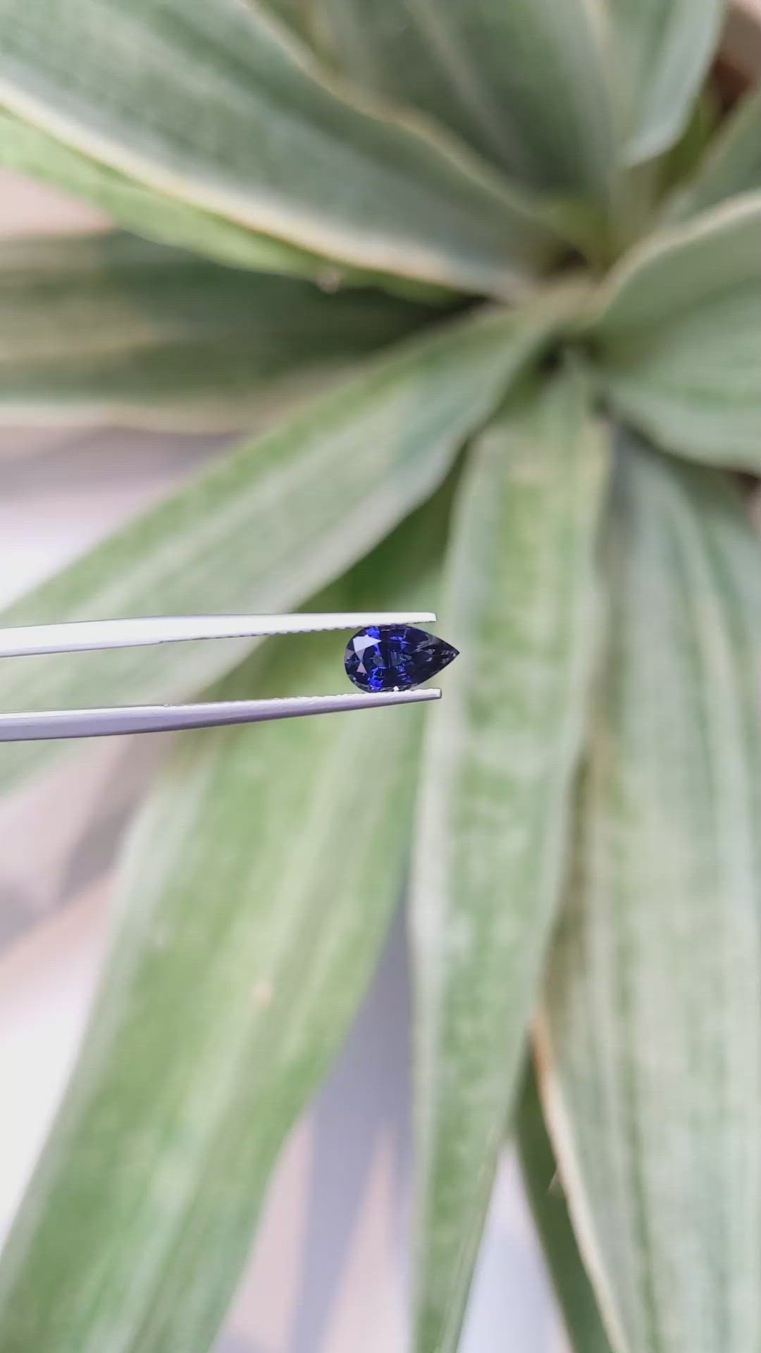 1.19 Ct. Blue Sapphire from Ceylon (Sri Lanka) Size Video