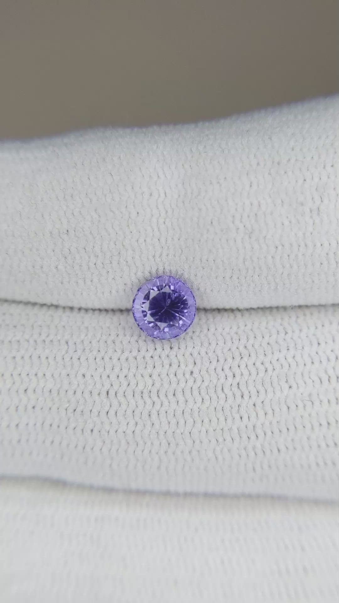 1.04 Ct. Purple Sapphire from Ceylon (Sri Lanka) Size Video