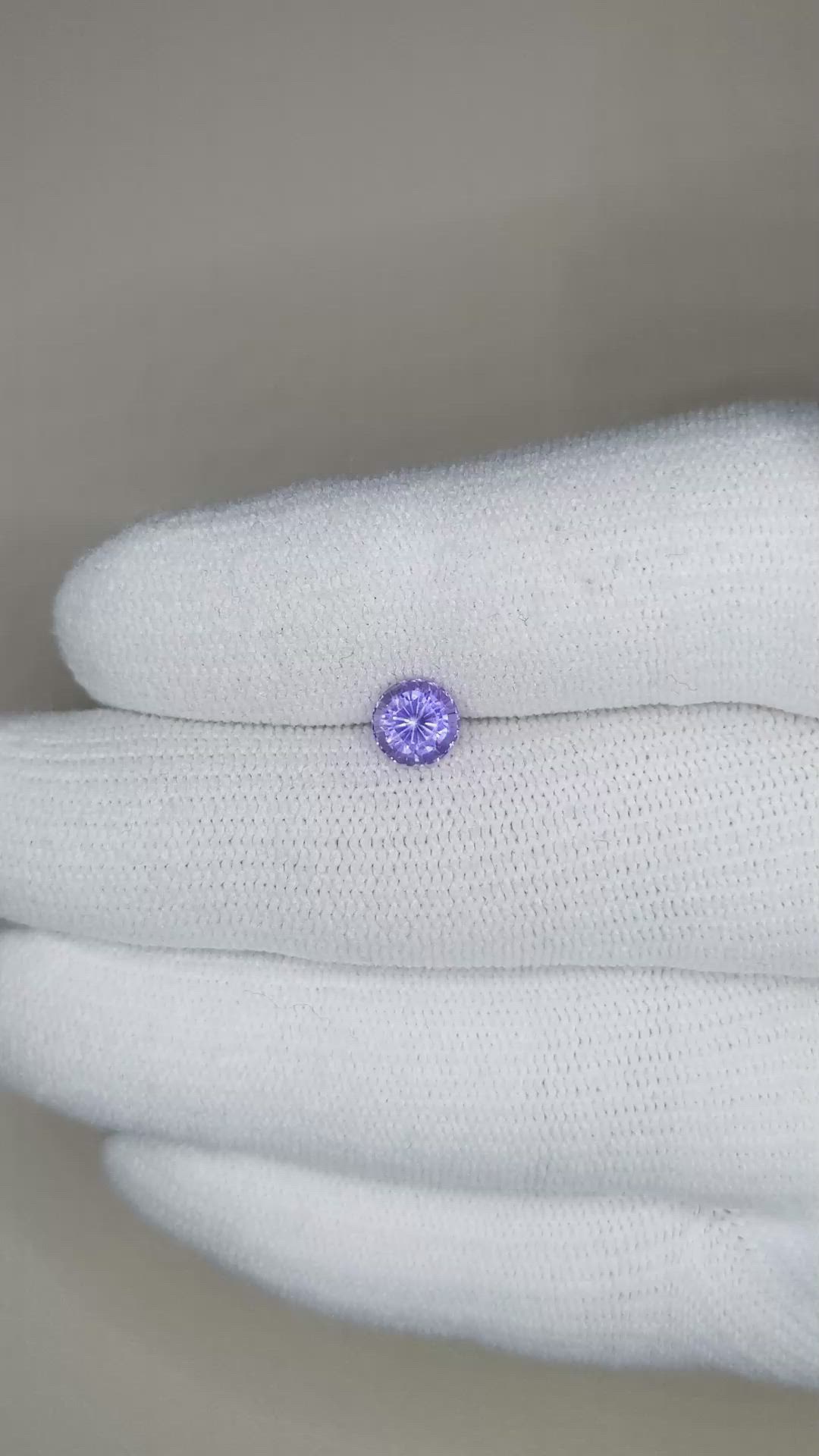 1.04 Ct. Purple Sapphire from Ceylon (Sri Lanka) Size Video