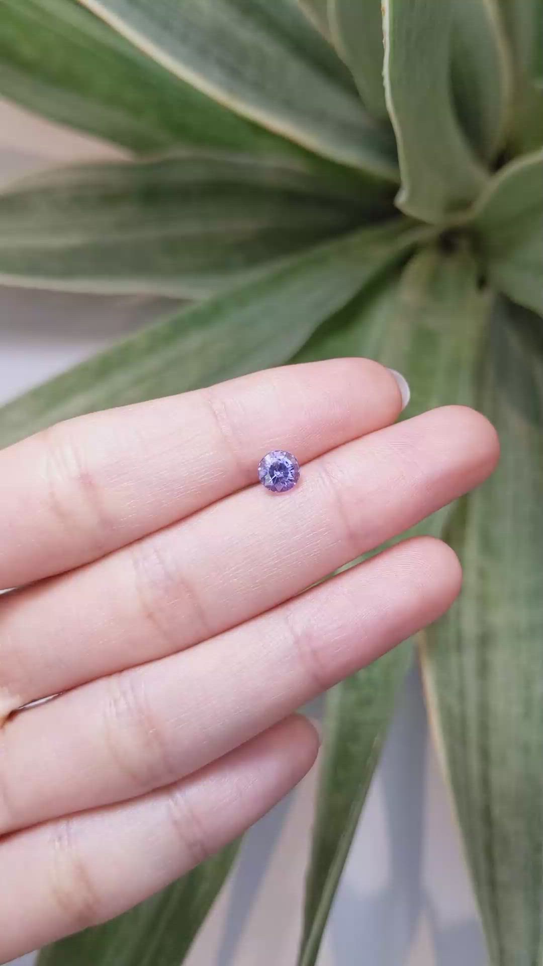 1.04 Ct. Purple Sapphire from Ceylon (Sri Lanka) Size Video