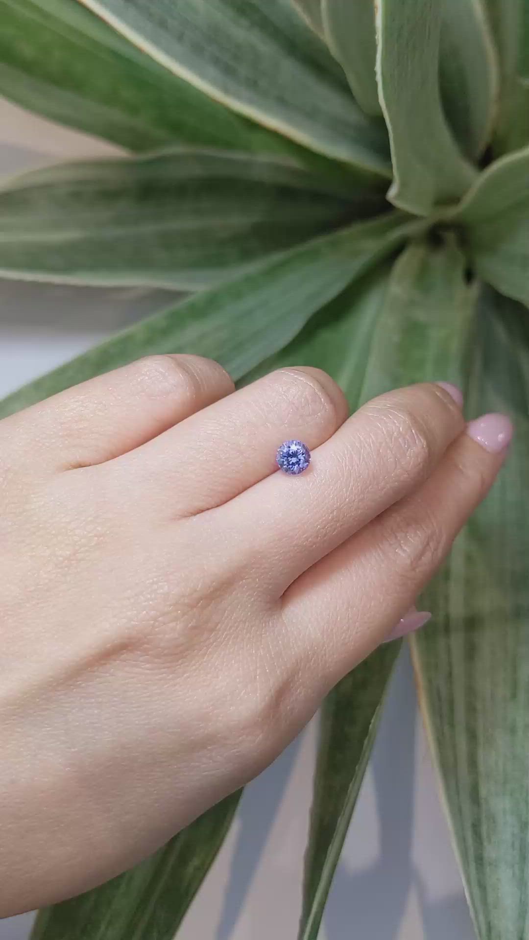 1.04 Ct. Purple Sapphire from Ceylon (Sri Lanka) Size Video