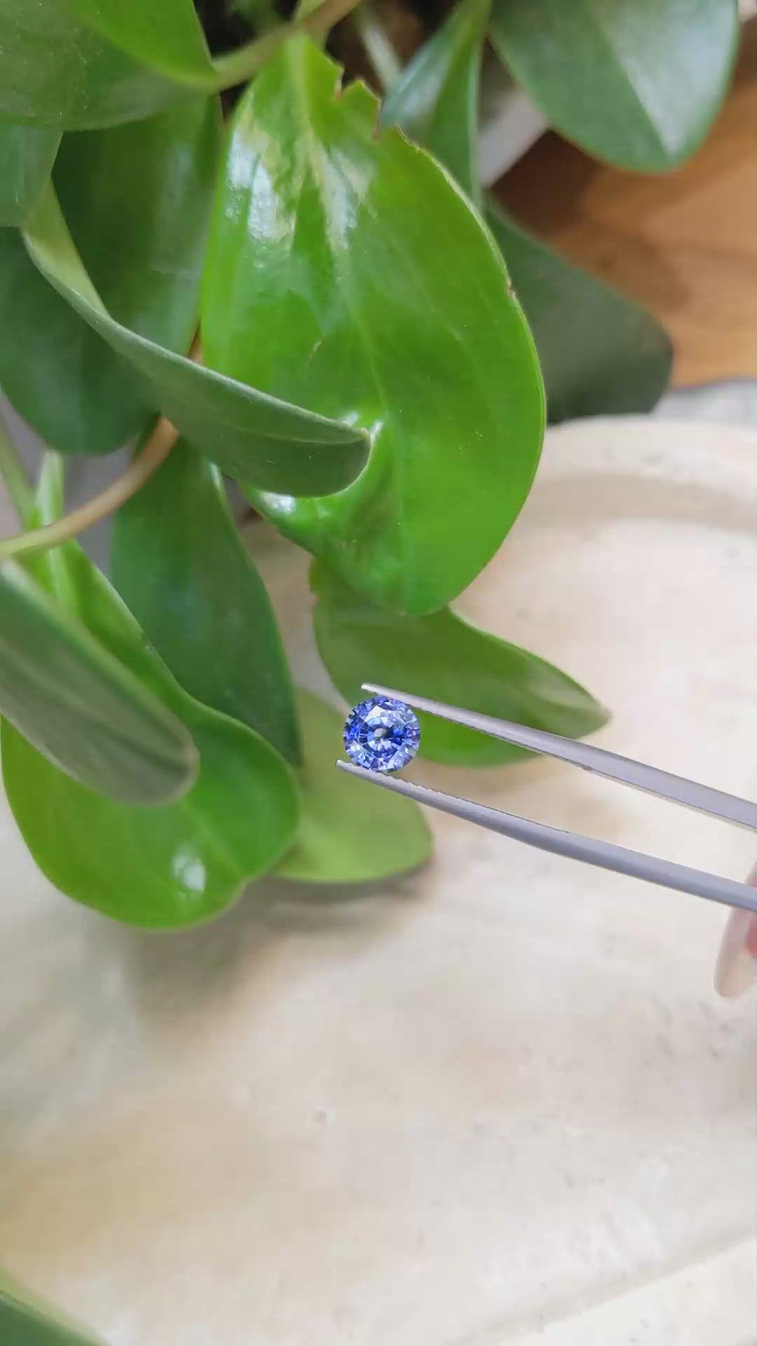 1.09 Ct. Blue Sapphire from Ceylon (Sri Lanka) Size Video