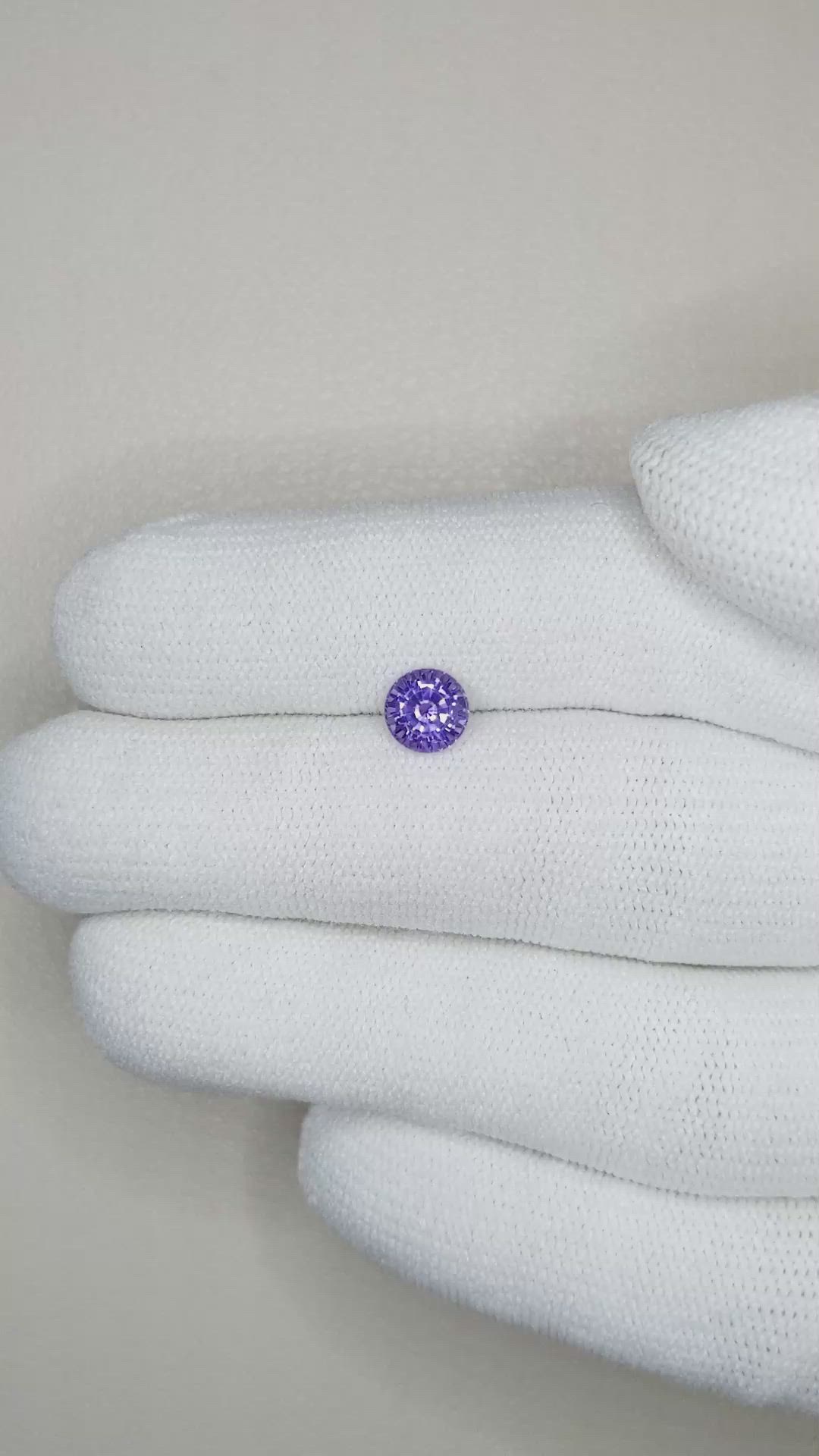 0.91 Ct. Purple Sapphire from Ceylon (Sri Lanka) Size Video