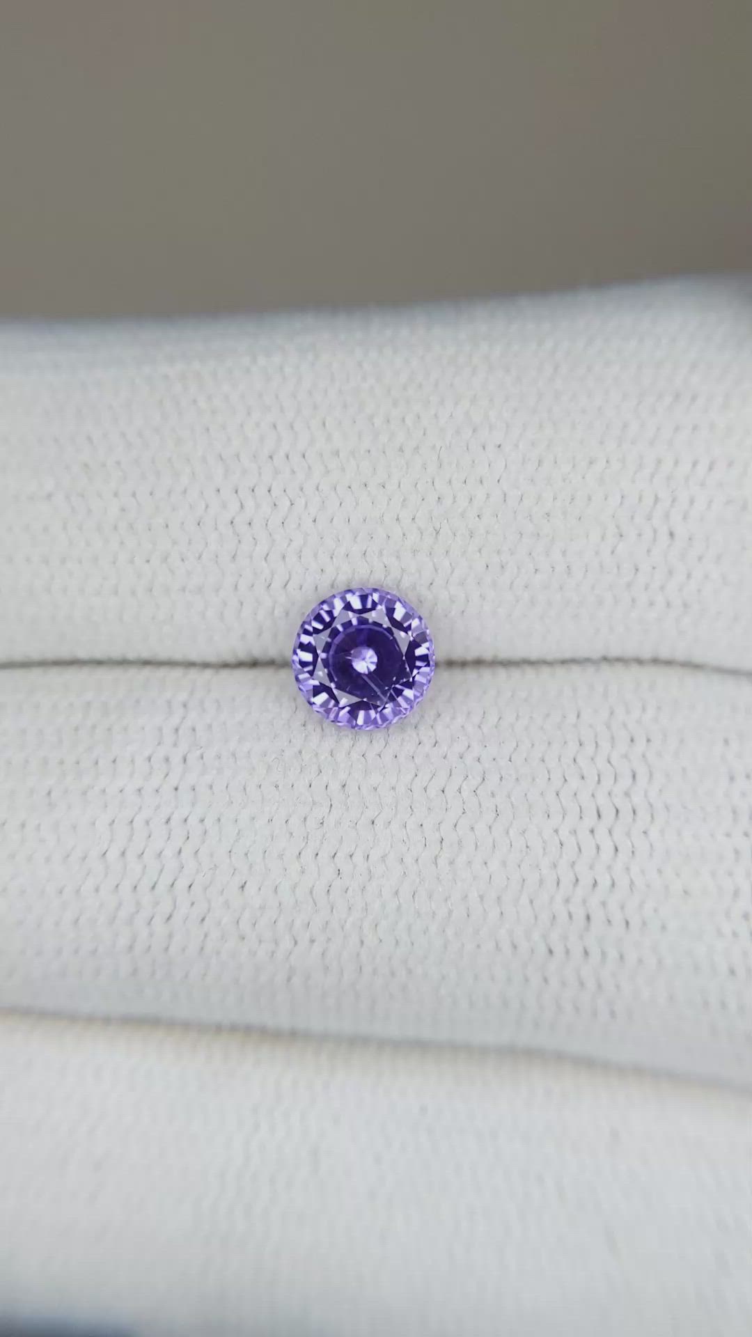 0.91 Ct. Purple Sapphire from Ceylon (Sri Lanka) Size Video