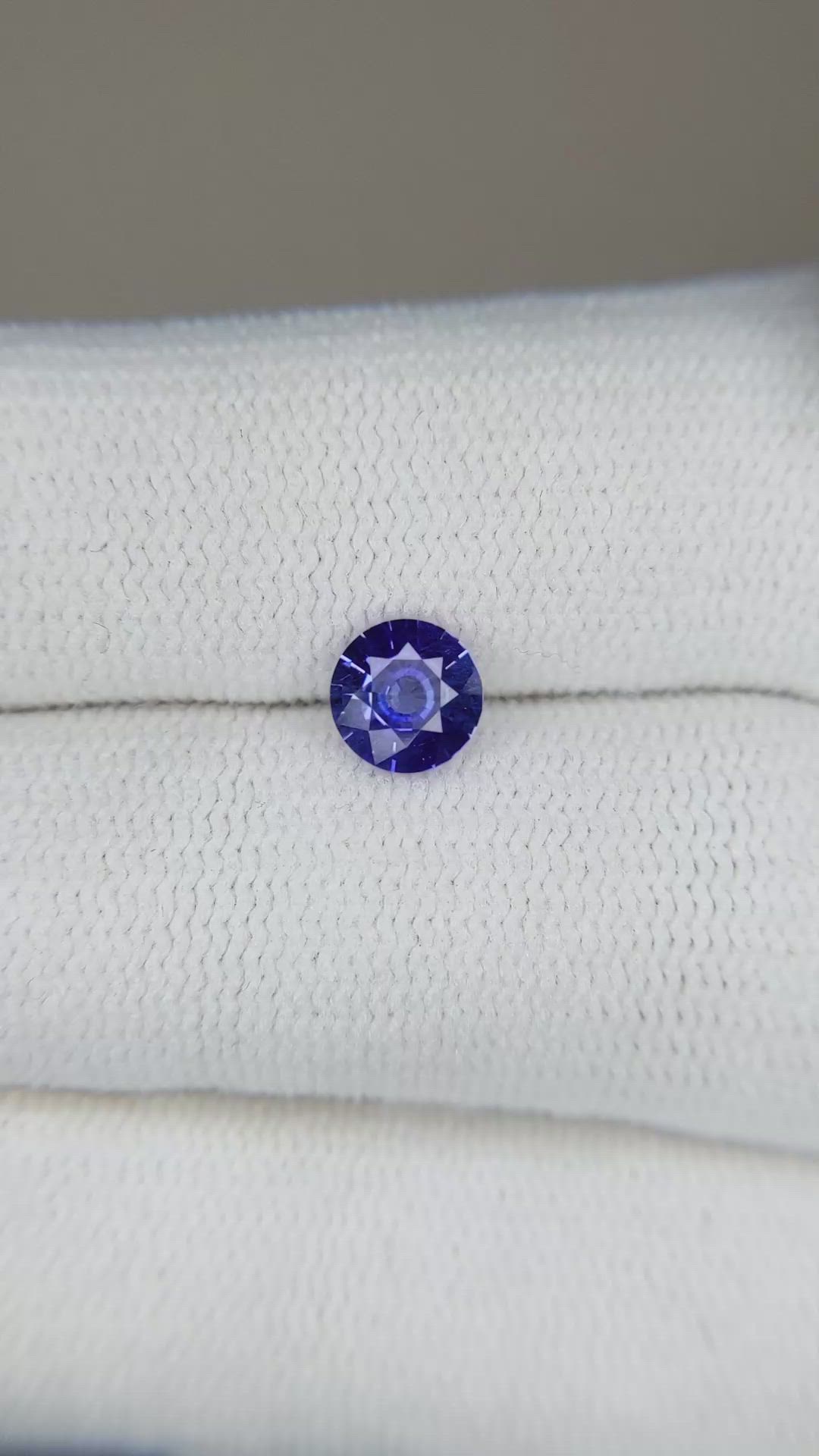 0.69 Ct. Blue Sapphire from Ceylon (Sri Lanka) Size Video