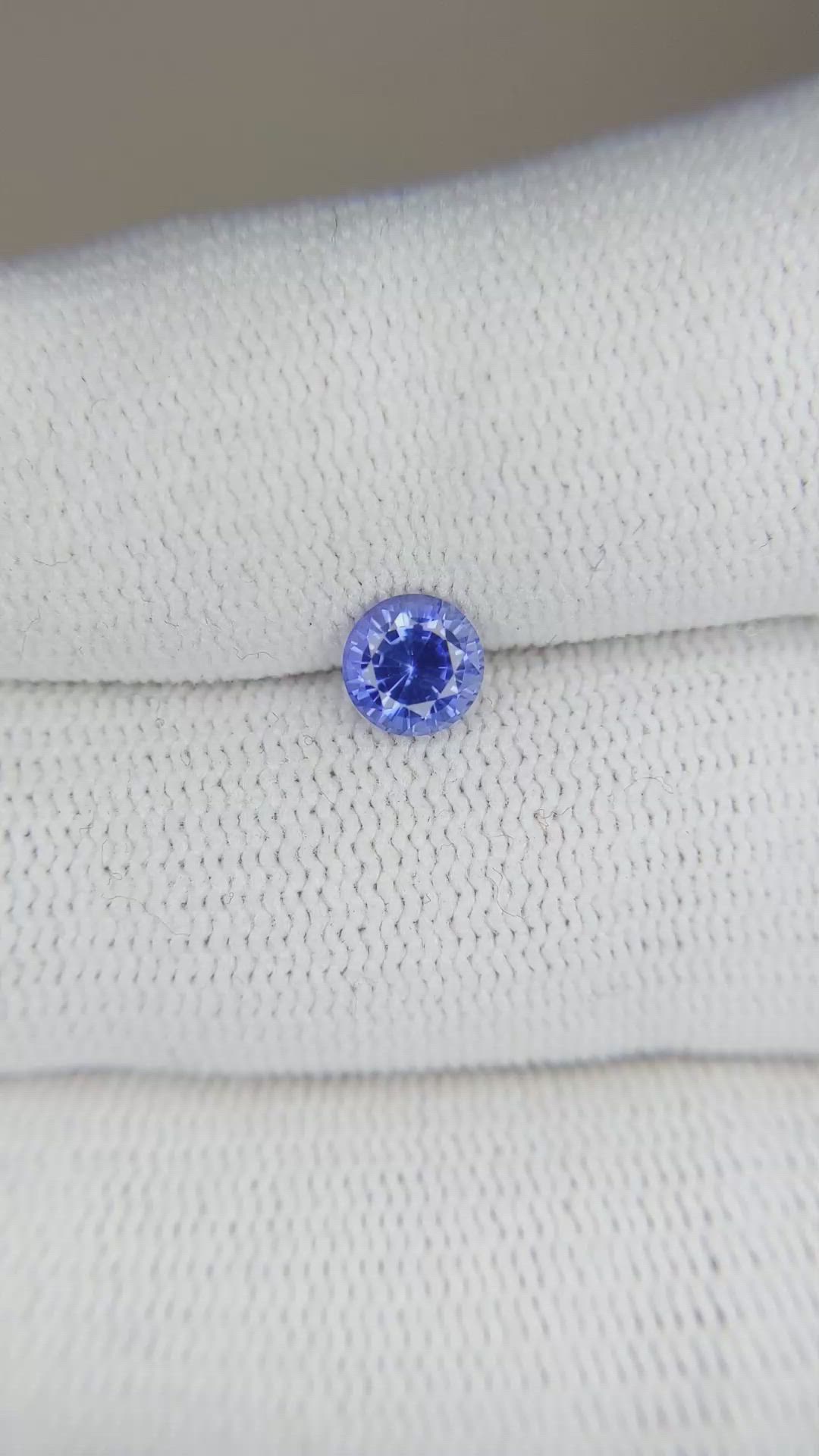 0.71 Ct. Blue Sapphire from Ceylon (Sri Lanka) Size Video