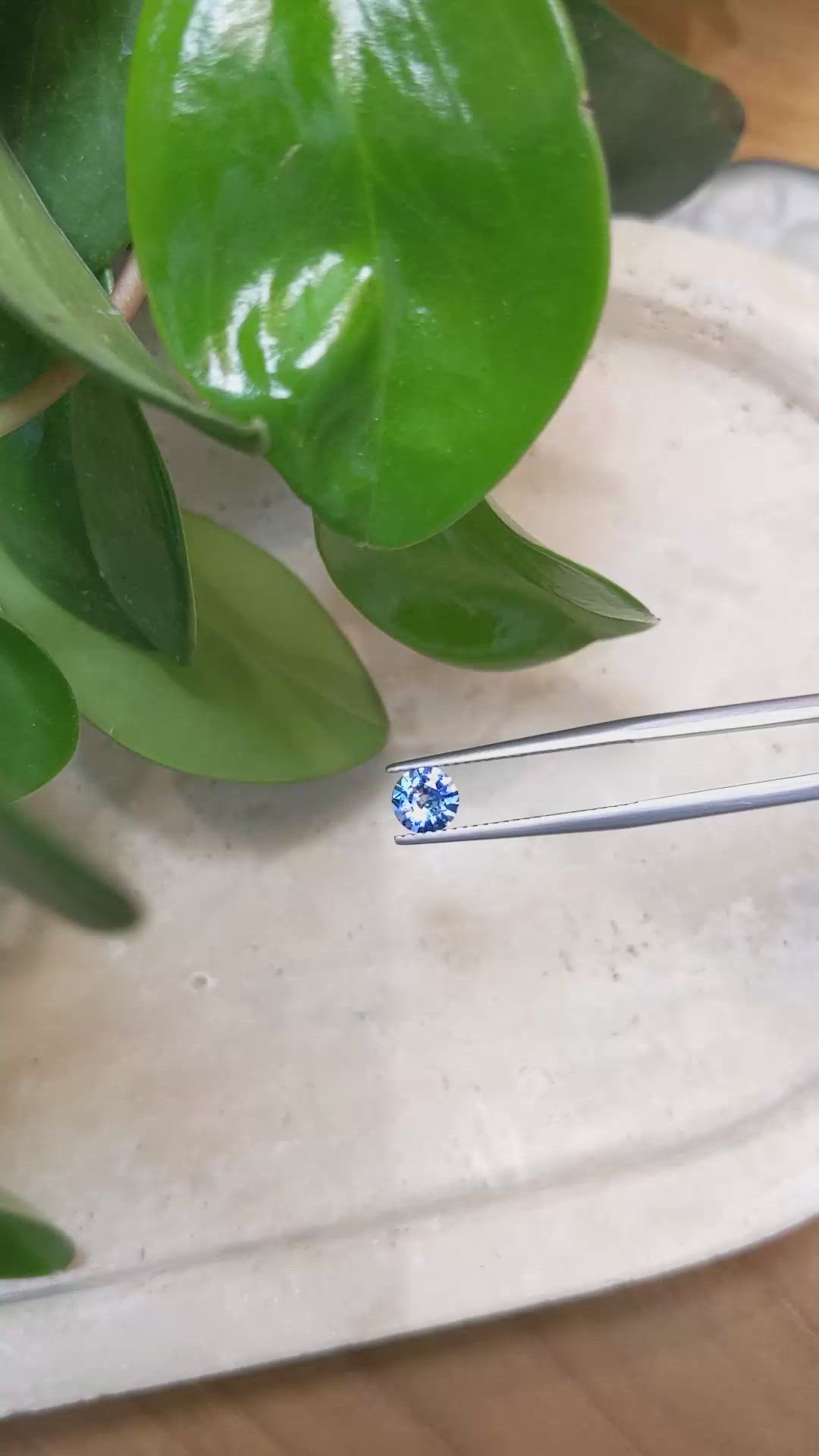 0.70 Ct. Blue Sapphire from Ceylon (Sri Lanka) Size Video