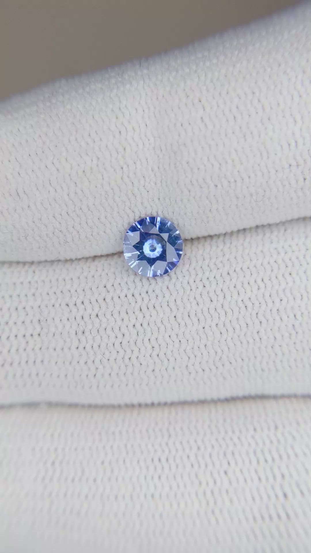 0.70 Ct. Blue Sapphire from Ceylon (Sri Lanka) Size Video