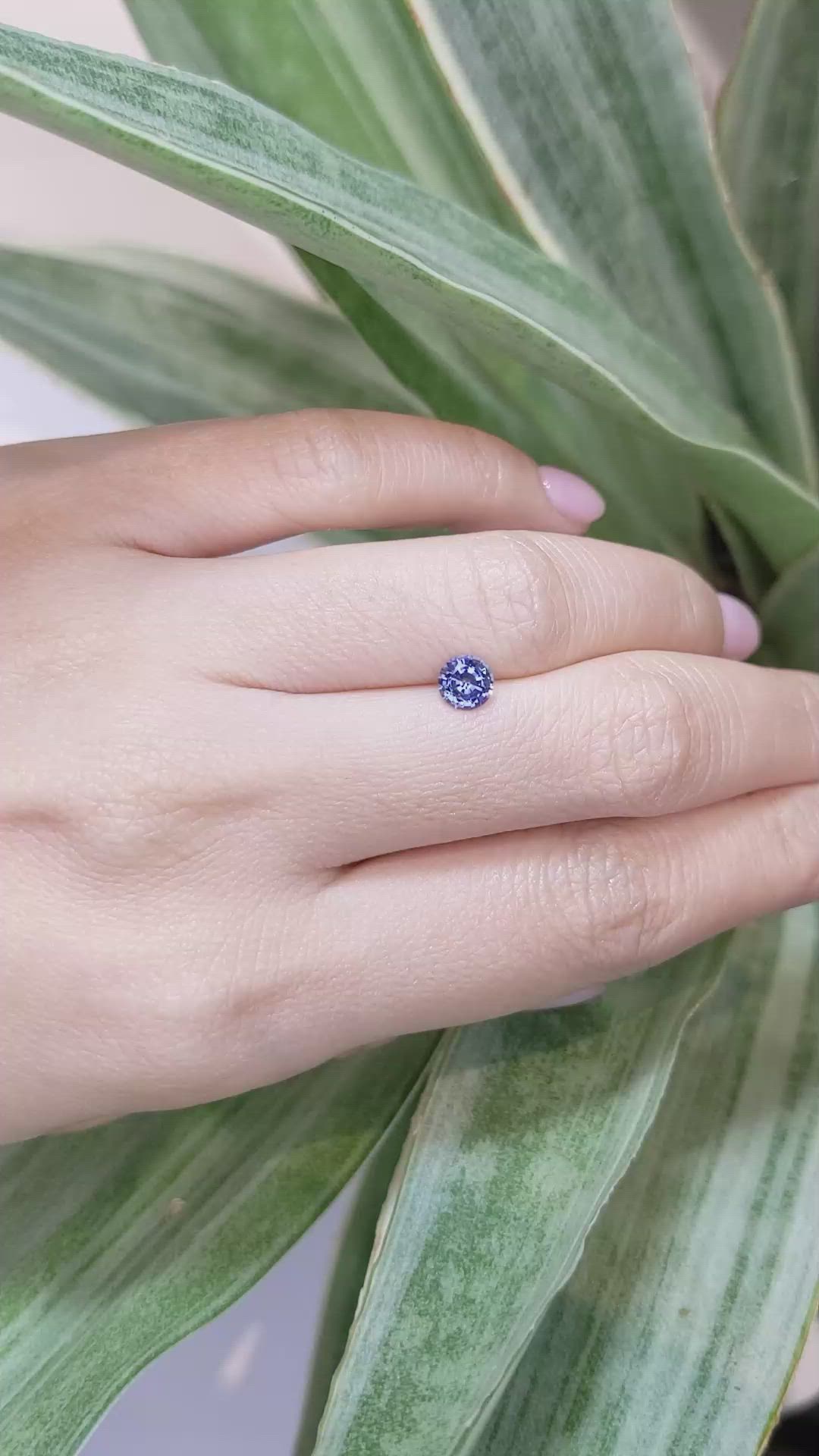 0.68 Ct. Blue Sapphire from Ceylon (Sri Lanka) Size Video