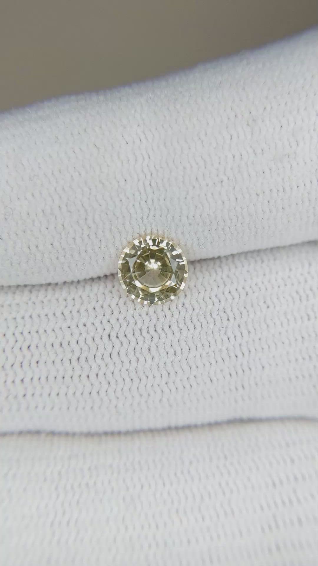 1.24 Ct. Yellow Sapphire from Ceylon (Sri Lanka) Size Video