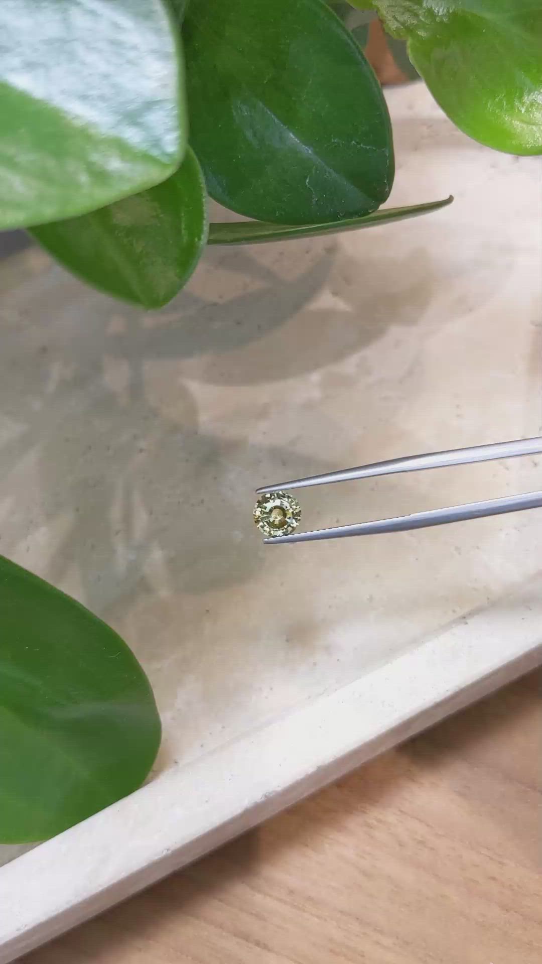1.24 Ct. Yellow Sapphire from Ceylon (Sri Lanka) Size Video