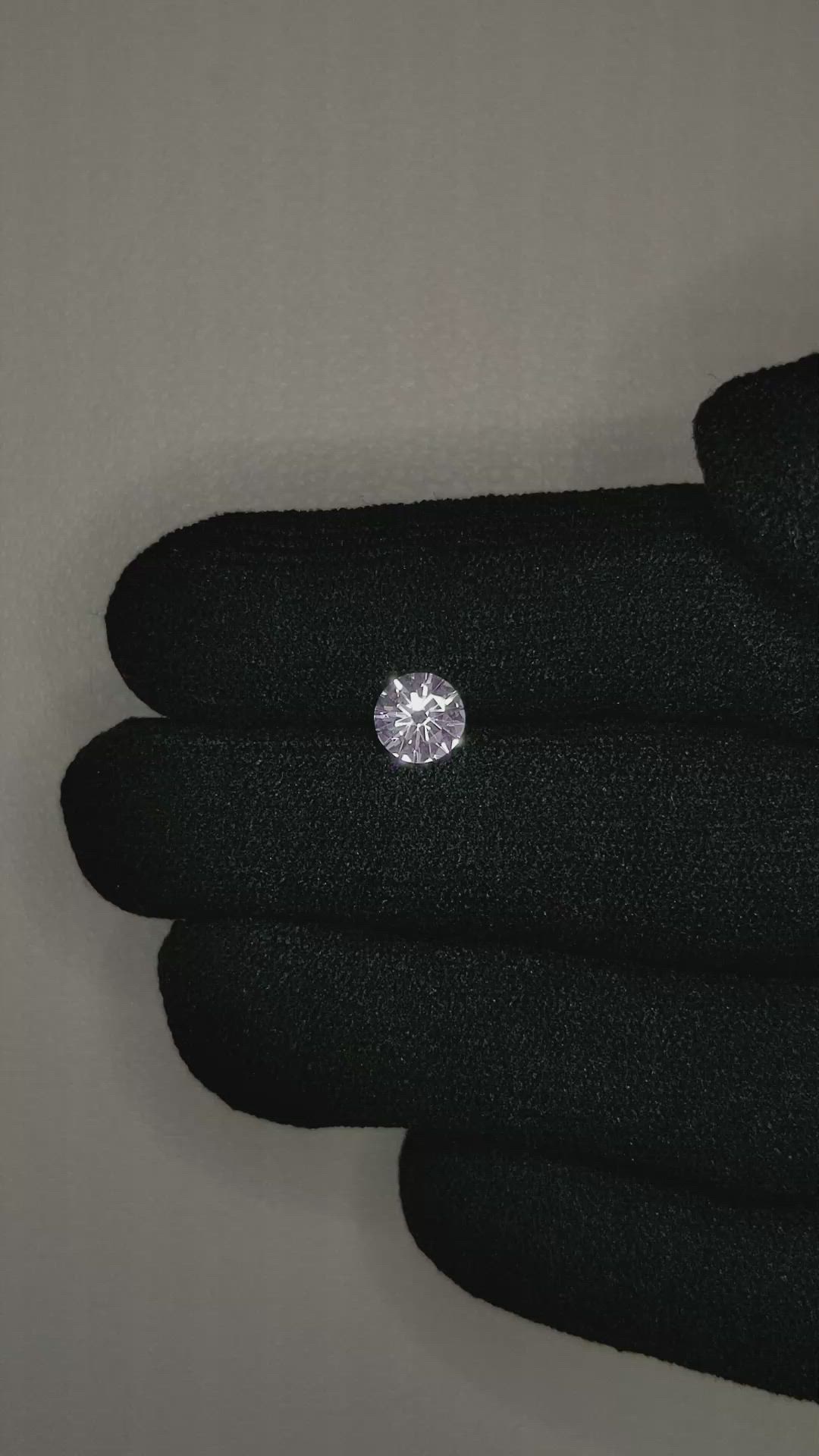 0.83 Ct. White Sapphire from Ceylon (Sri Lanka) Size Video