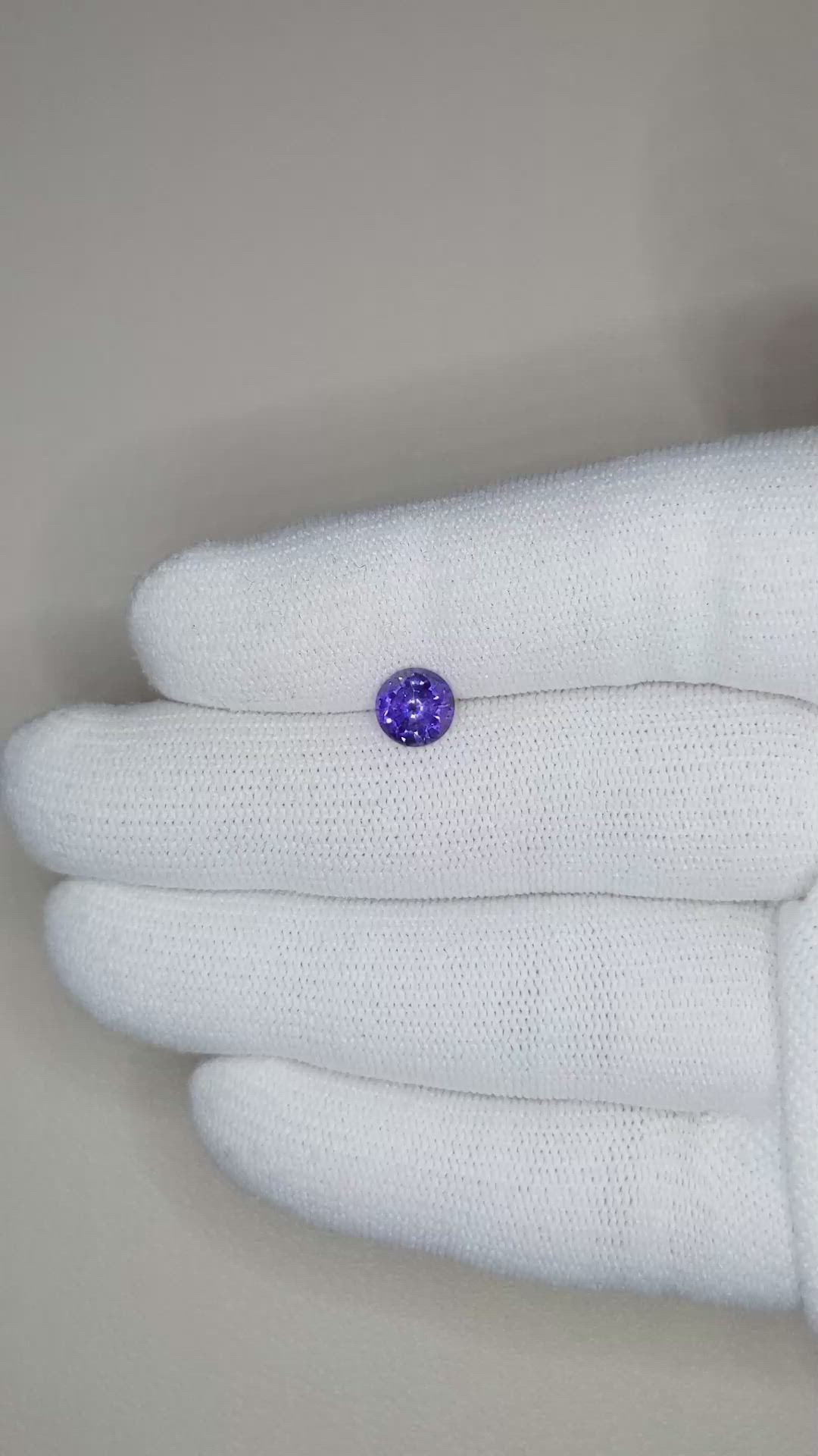1.20 Ct. Purple Sapphire from Ceylon (Sri Lanka) Size Video