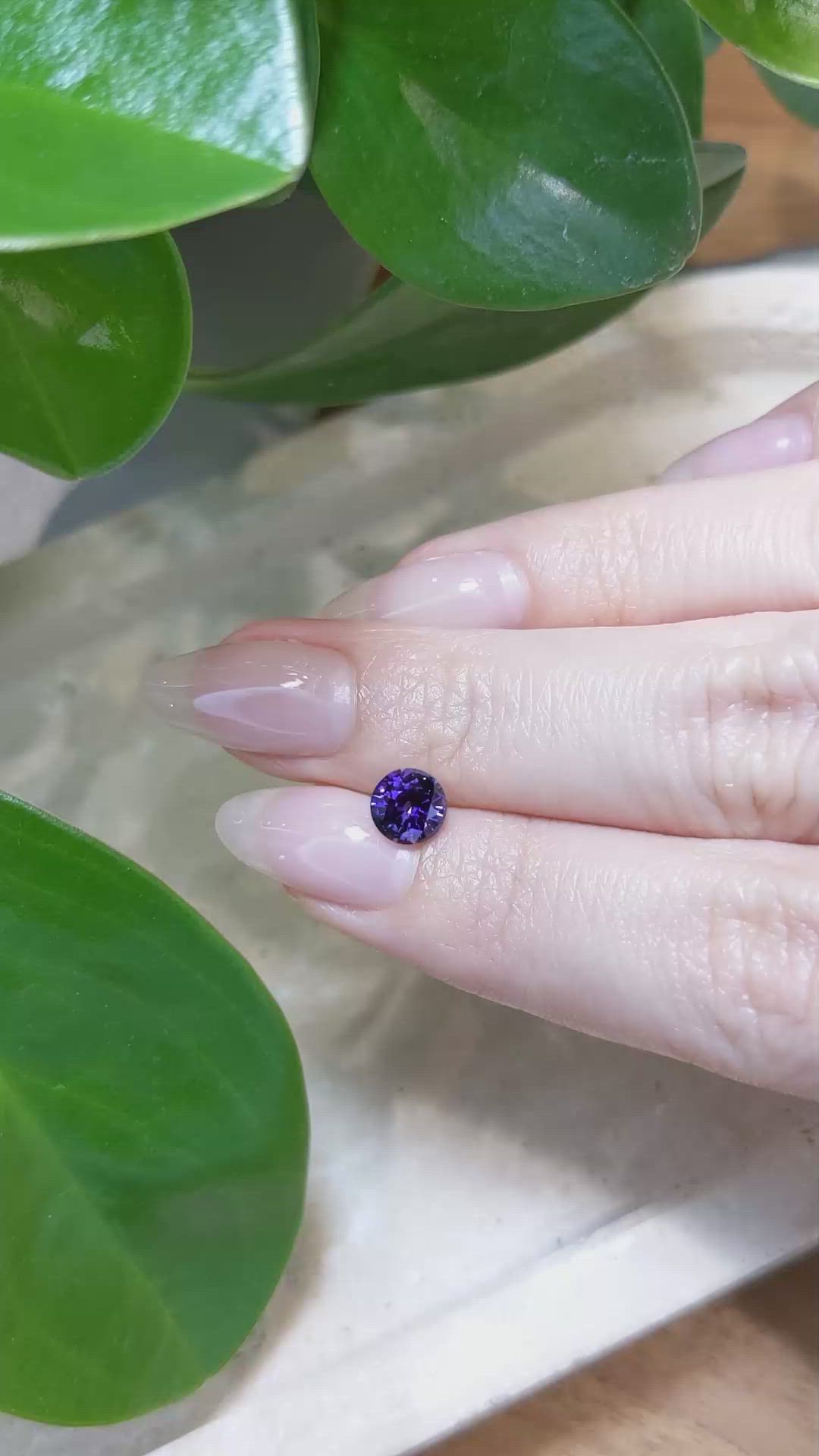 1.20 Ct. Purple Sapphire from Ceylon (Sri Lanka) Size Video