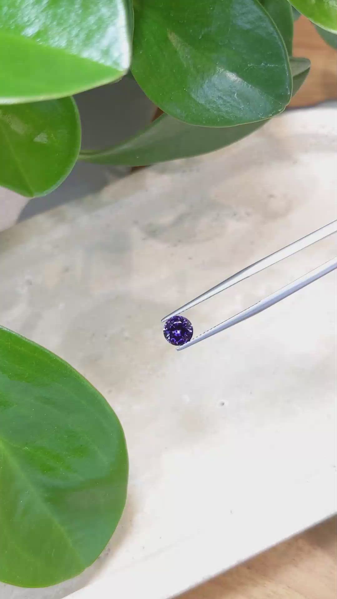 1.20 Ct. Purple Sapphire from Ceylon (Sri Lanka) Size Video