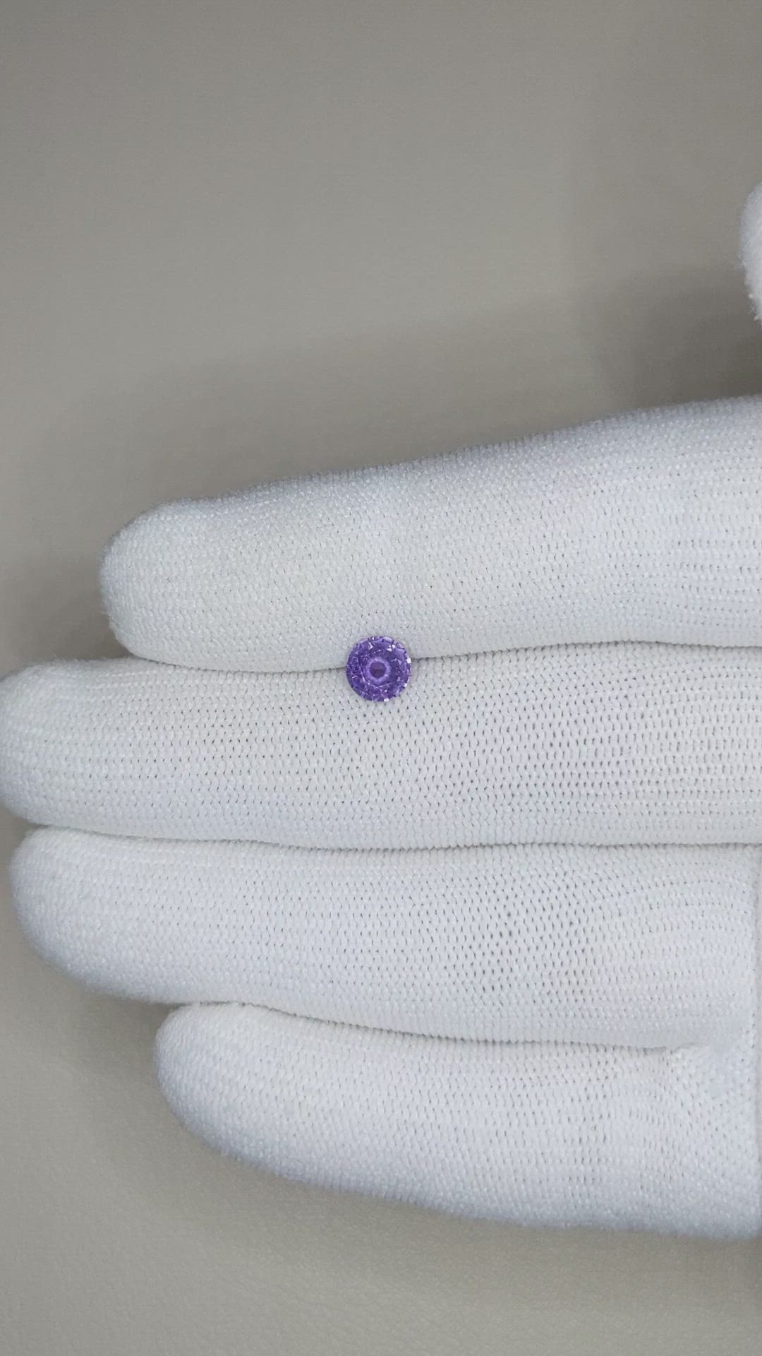 0.65 Ct. Purple Sapphire from Ceylon (Sri Lanka) Size Video