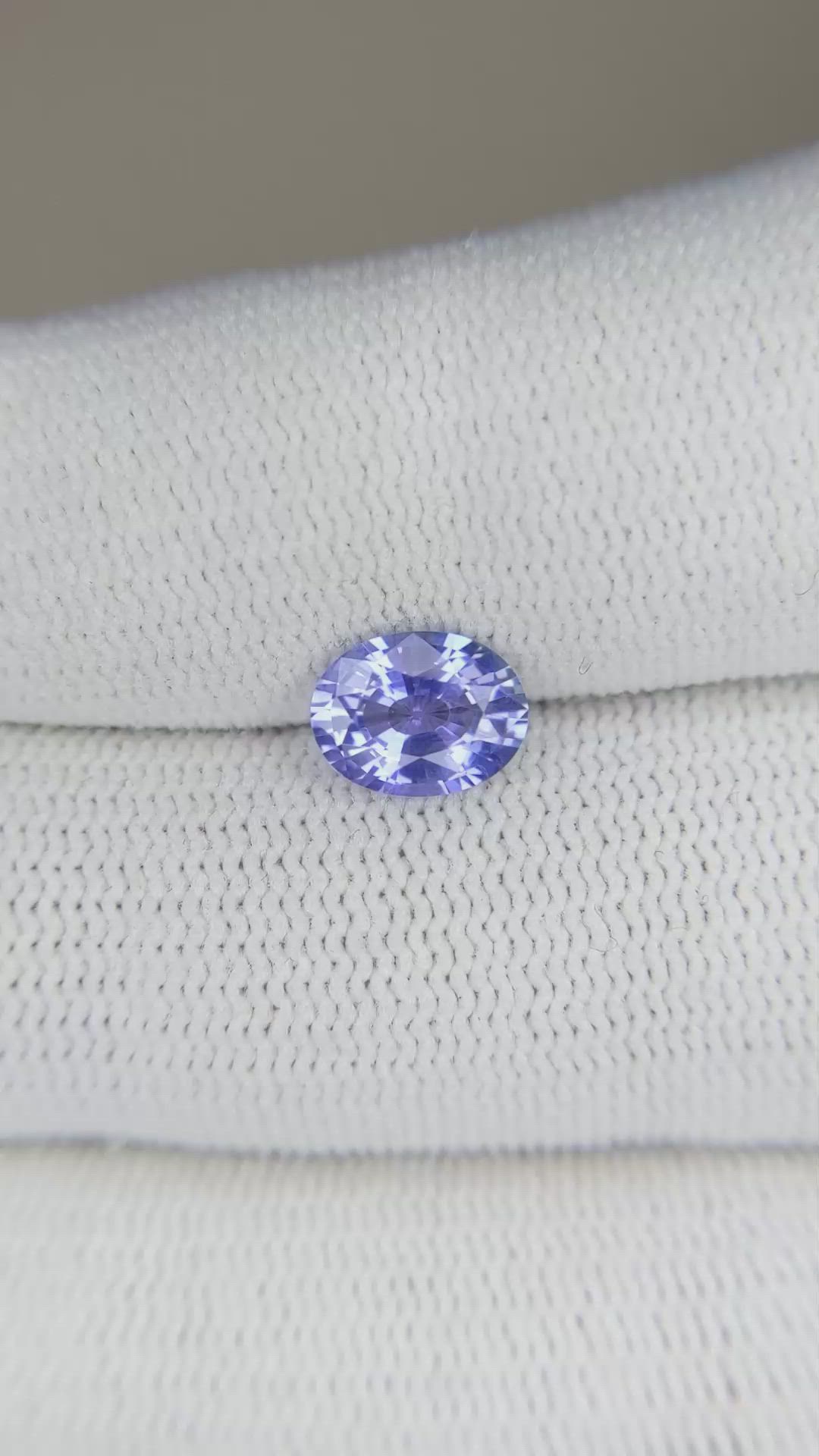 1.32 Ct. Blue Sapphire from Ceylon (Sri Lanka) Size Video