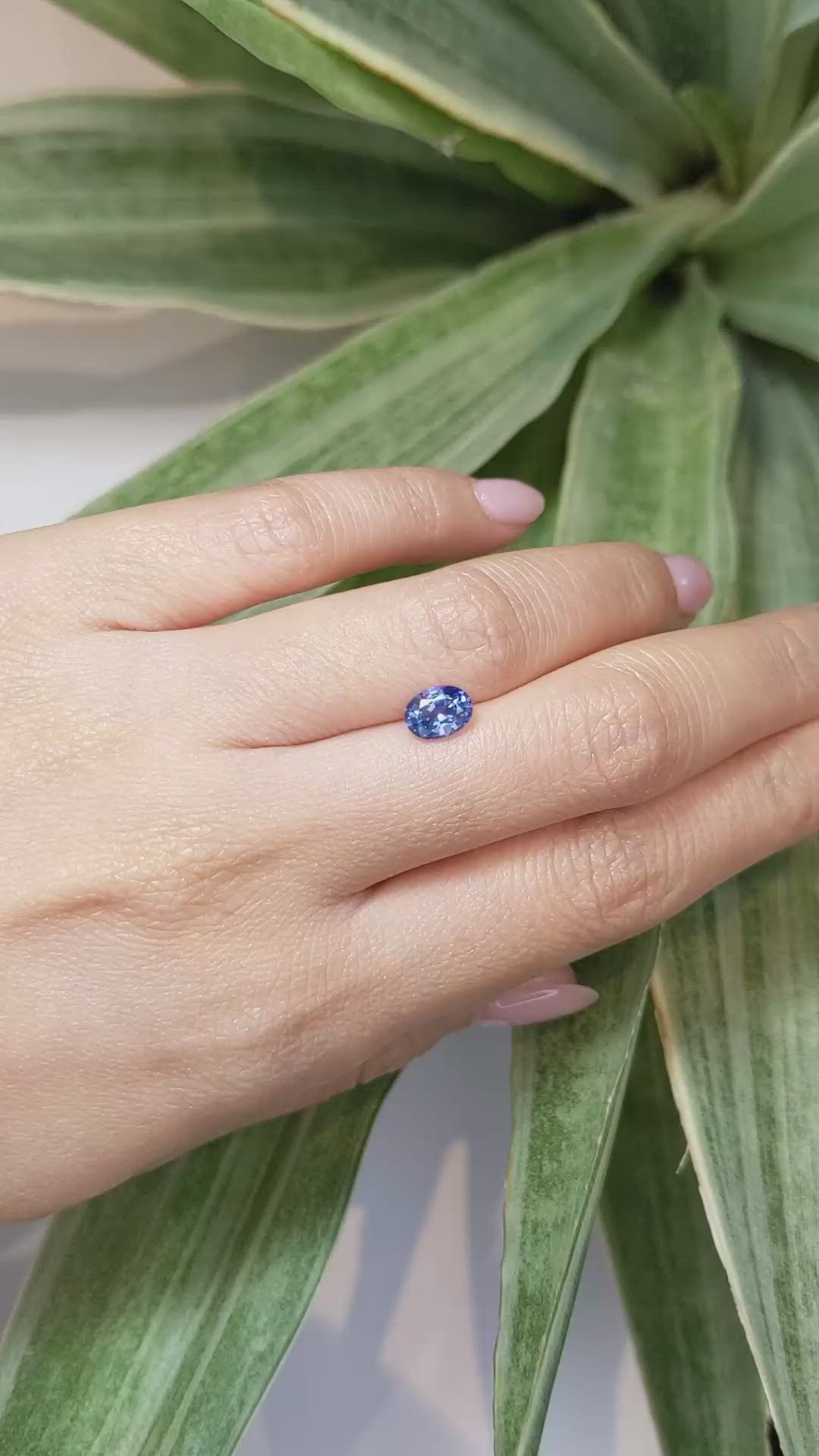 1.17 Ct. Blue Sapphire from Ceylon (Sri Lanka) Size Video