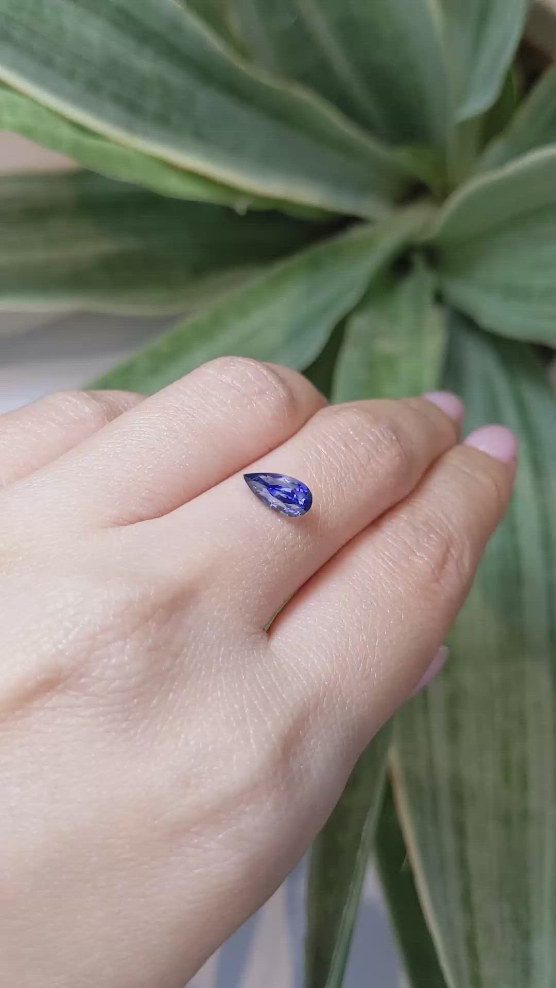 1.44 Ct. Blue Sapphire from Ceylon (Sri Lanka) Size Video