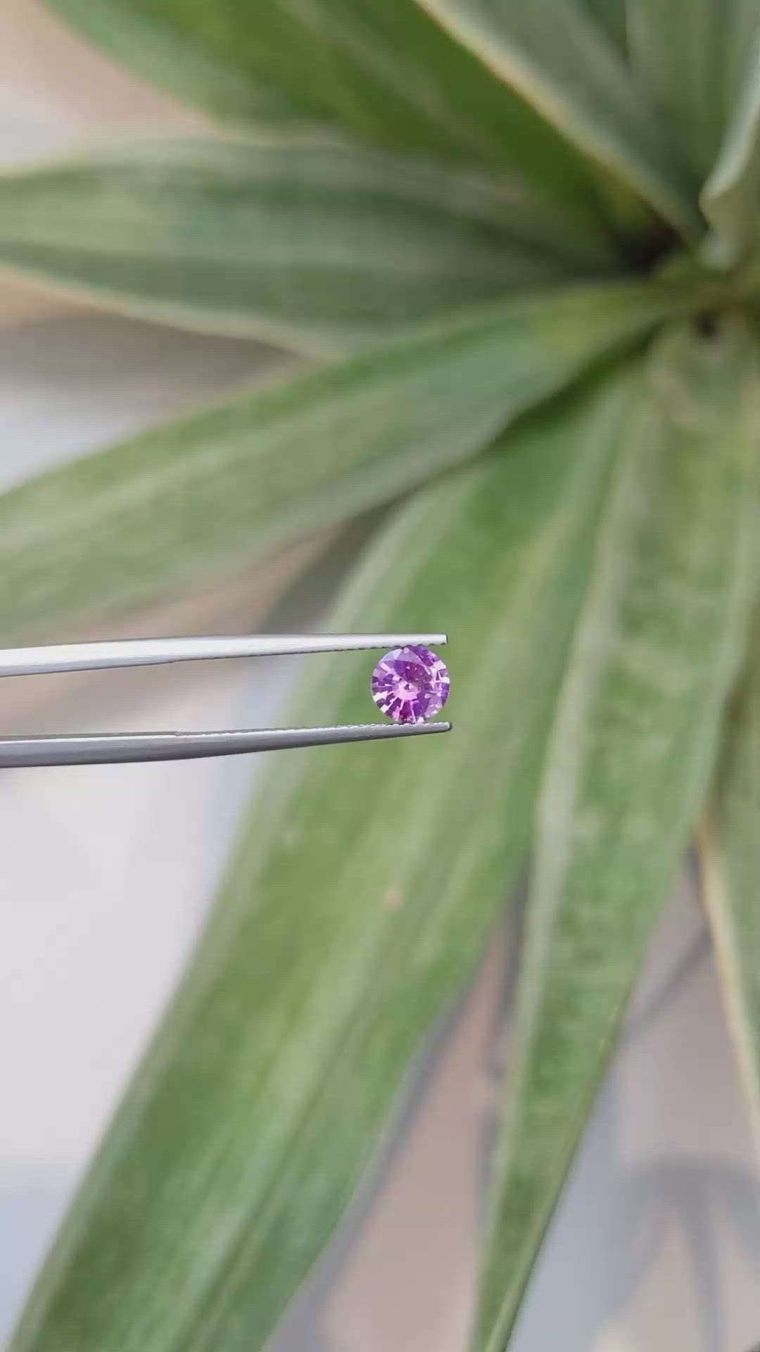 0.89 Ct. Pink Sapphire from Ceylon (Sri Lanka) Size Video