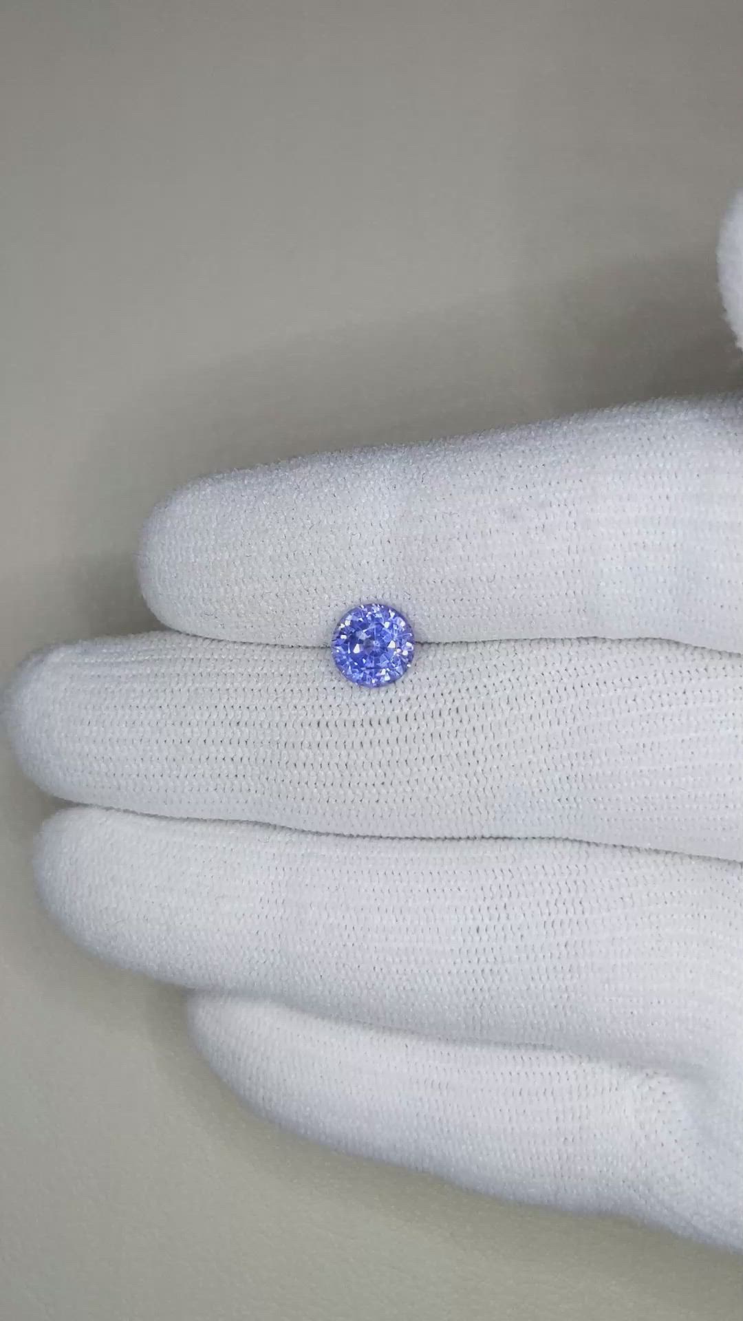1.95 Ct. Blue Sapphire from Ceylon (Sri Lanka) Size Video