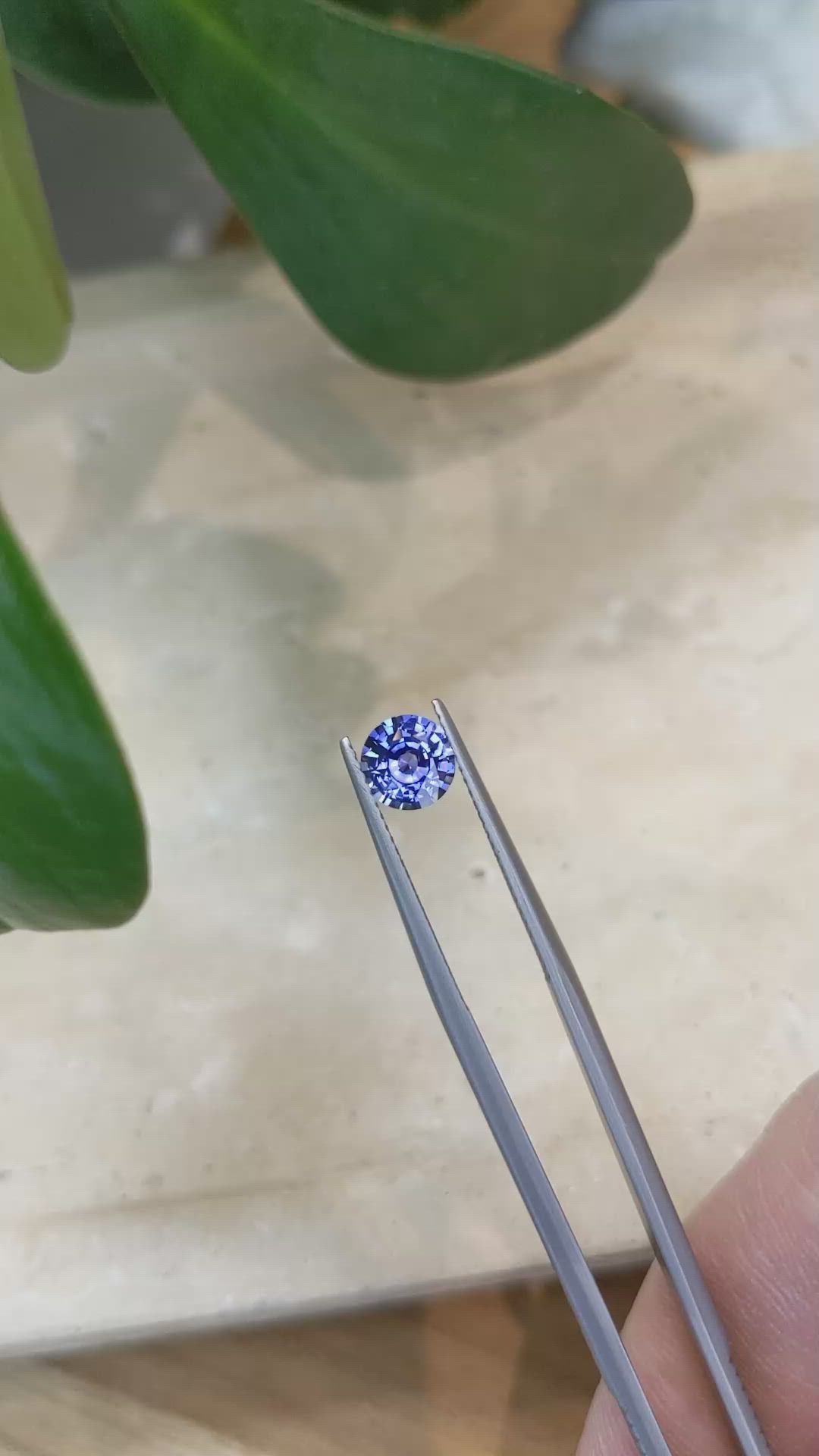 1.28 Ct. Blue Sapphire from Ceylon (Sri Lanka) Size Video