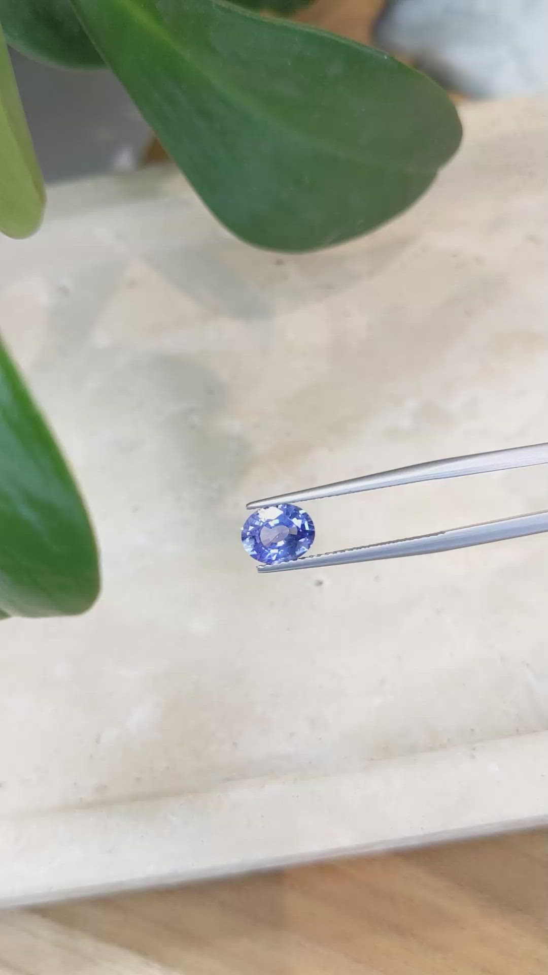 1.56 Ct. Blue Sapphire from Ceylon (Sri Lanka) Size Video