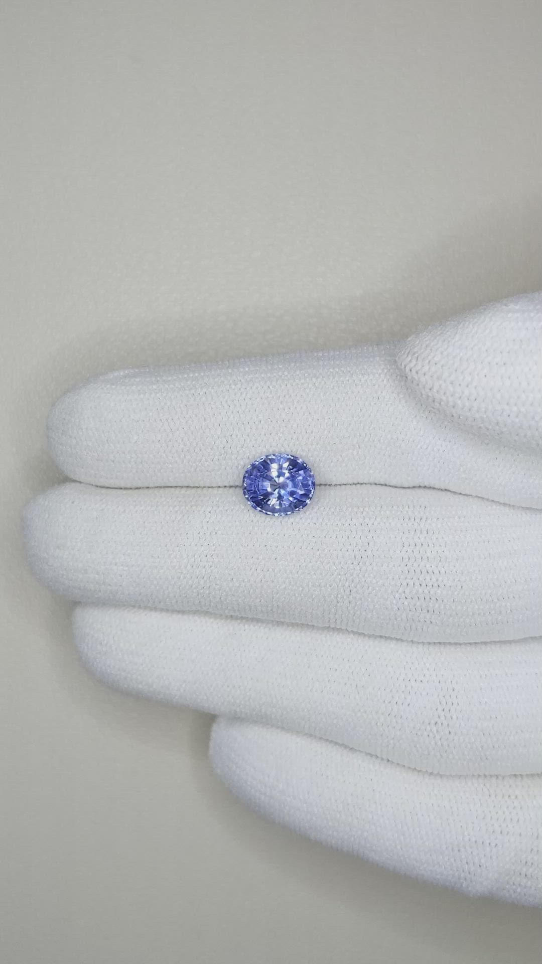 2.02 Ct. Blue Sapphire from Ceylon (Sri Lanka) Size Video