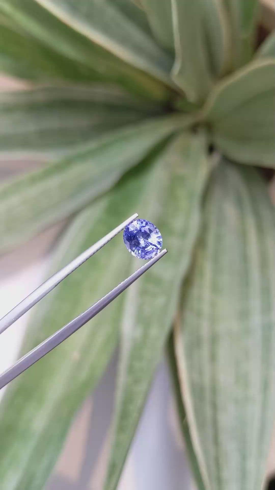 2.02 Ct. Blue Sapphire from Ceylon (Sri Lanka) Size Video