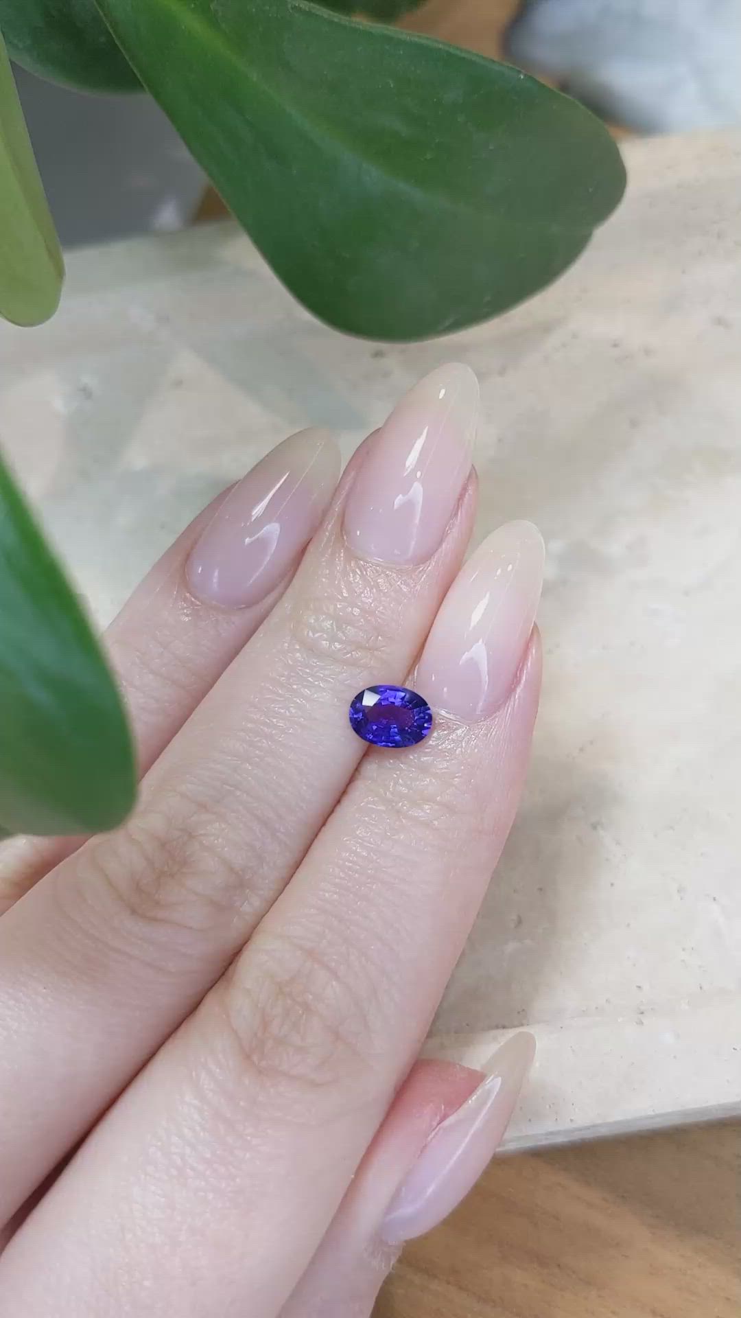 1.09 Ct. Color Change Sapphire from Ceylon (Sri Lanka) Size Video
