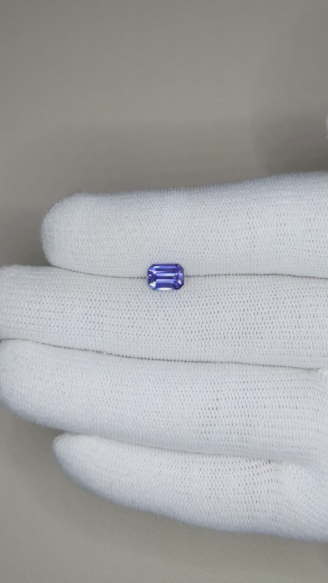 1.08 Ct. Violet Sapphire from Ceylon (Sri Lanka) Size Video