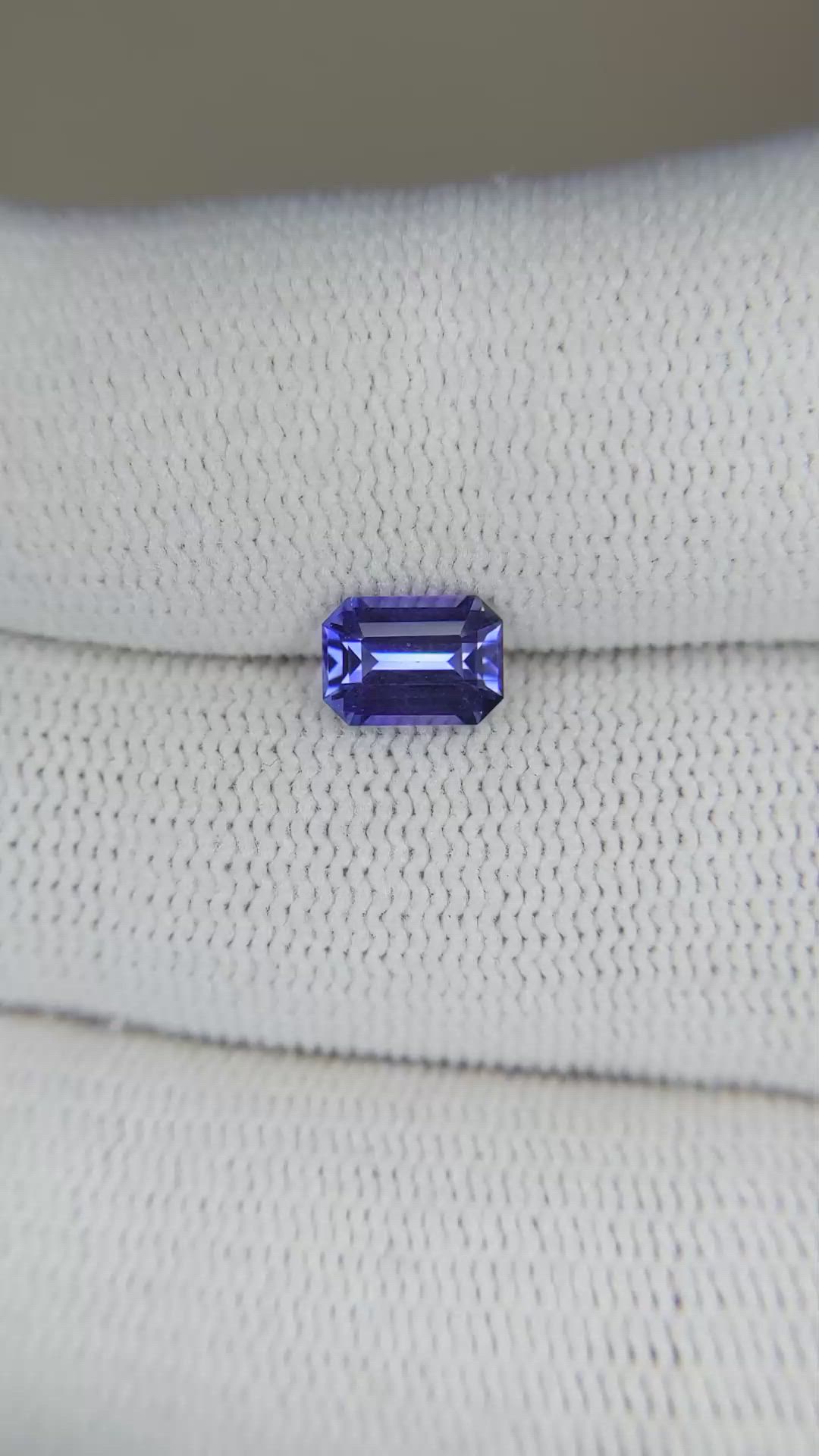 1.08 Ct. Violet Sapphire from Ceylon (Sri Lanka) Size Video