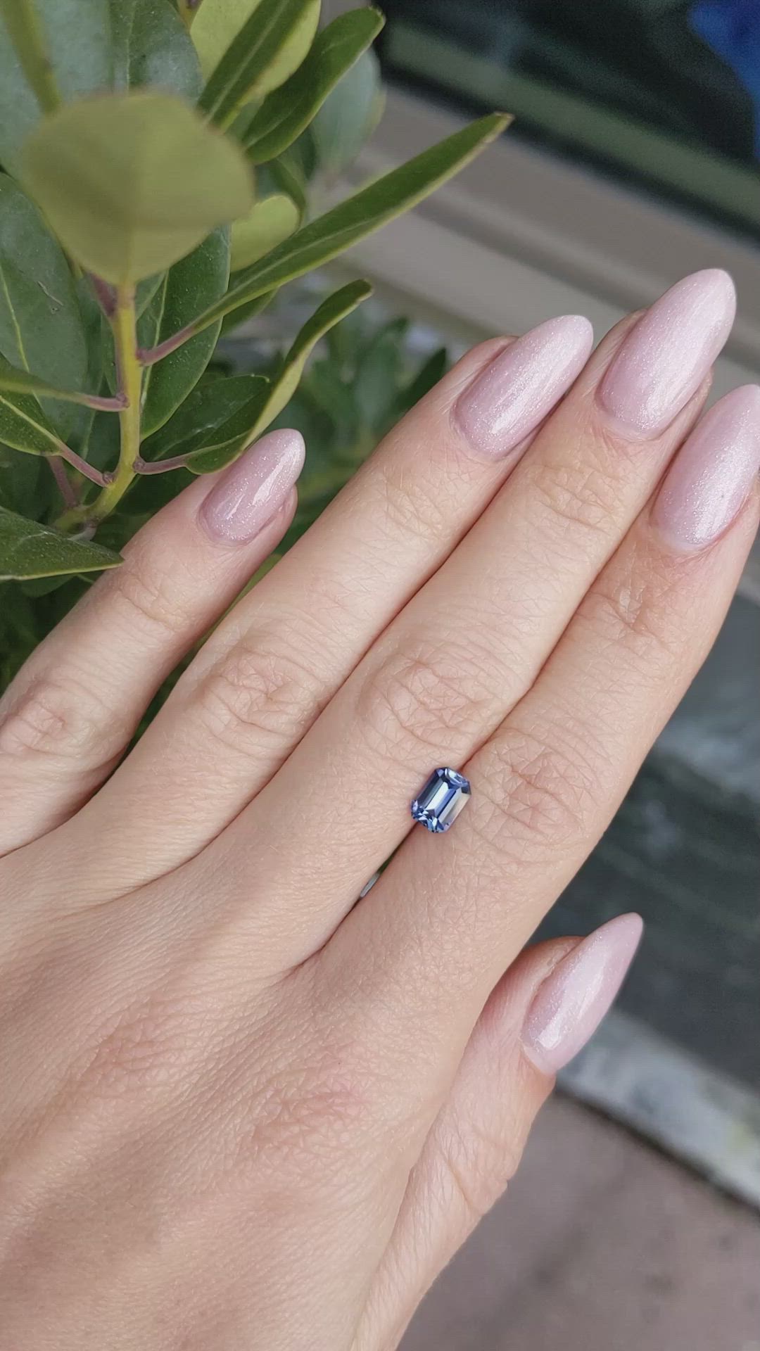 1.08 Ct. Violet Sapphire from Ceylon (Sri Lanka) Size Video