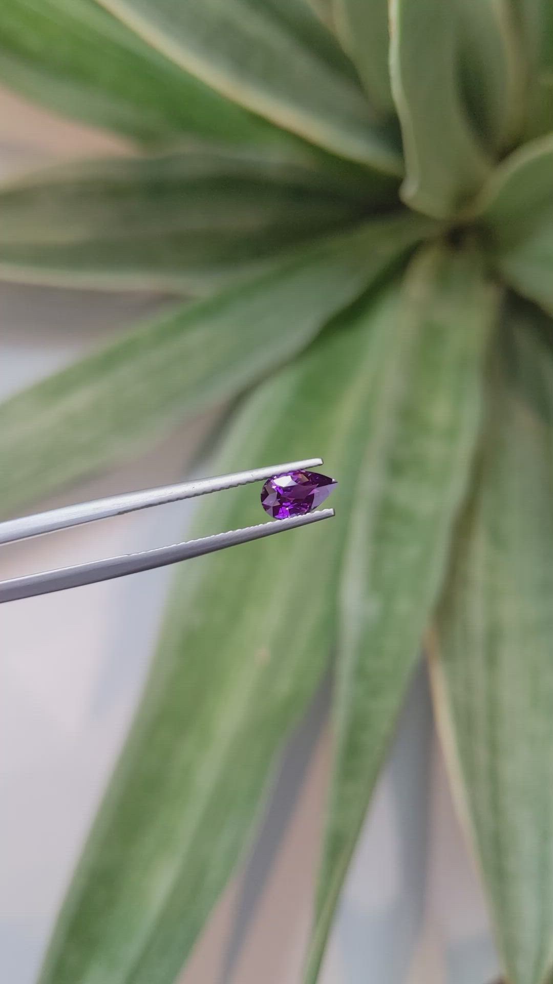 0.86 Ct. Purple Sapphire from Ceylon (Sri Lanka) Size Video