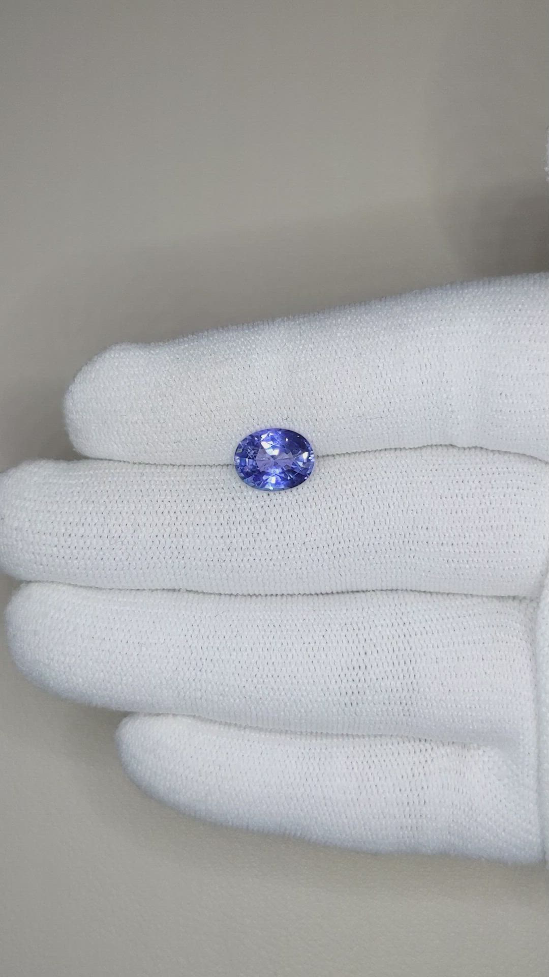 2.47 Ct. Blue Sapphire from Ceylon (Sri Lanka) Size Video