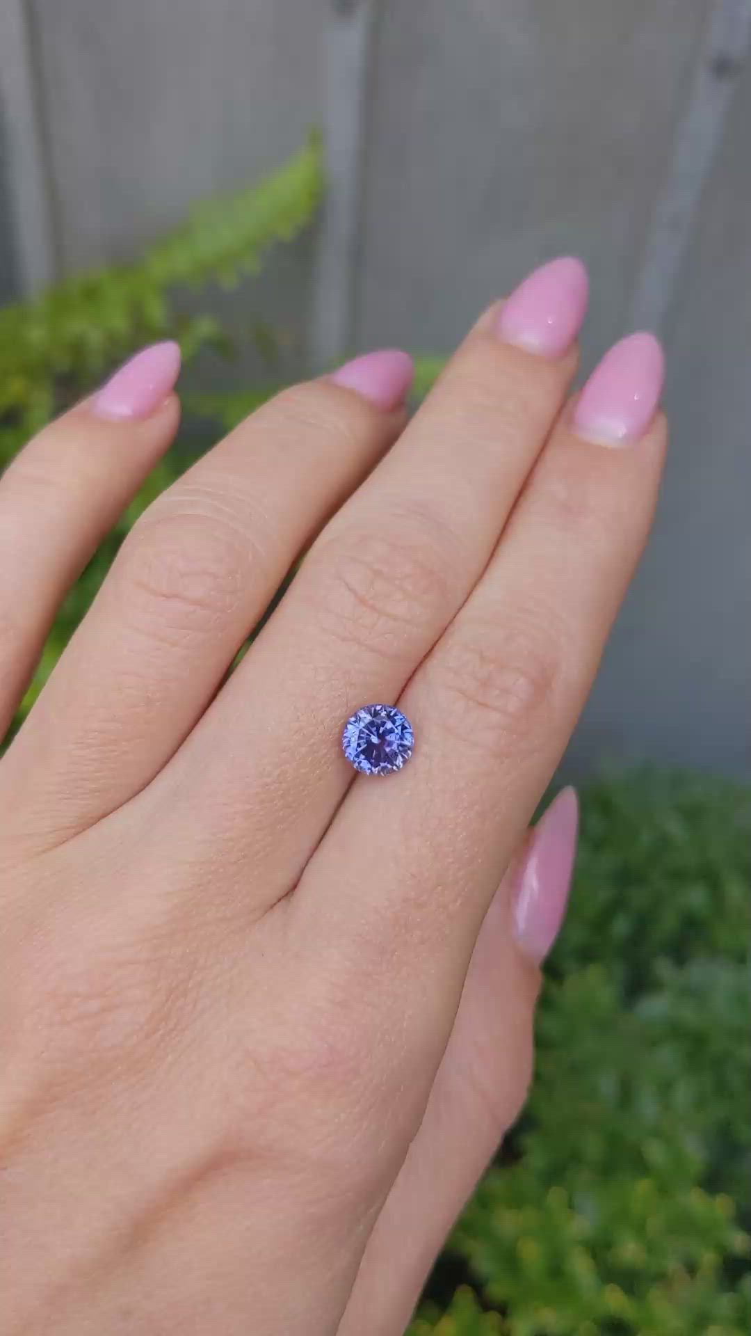 1.93 Ct. Purple Sapphire from Ceylon (Sri Lanka) Size Video