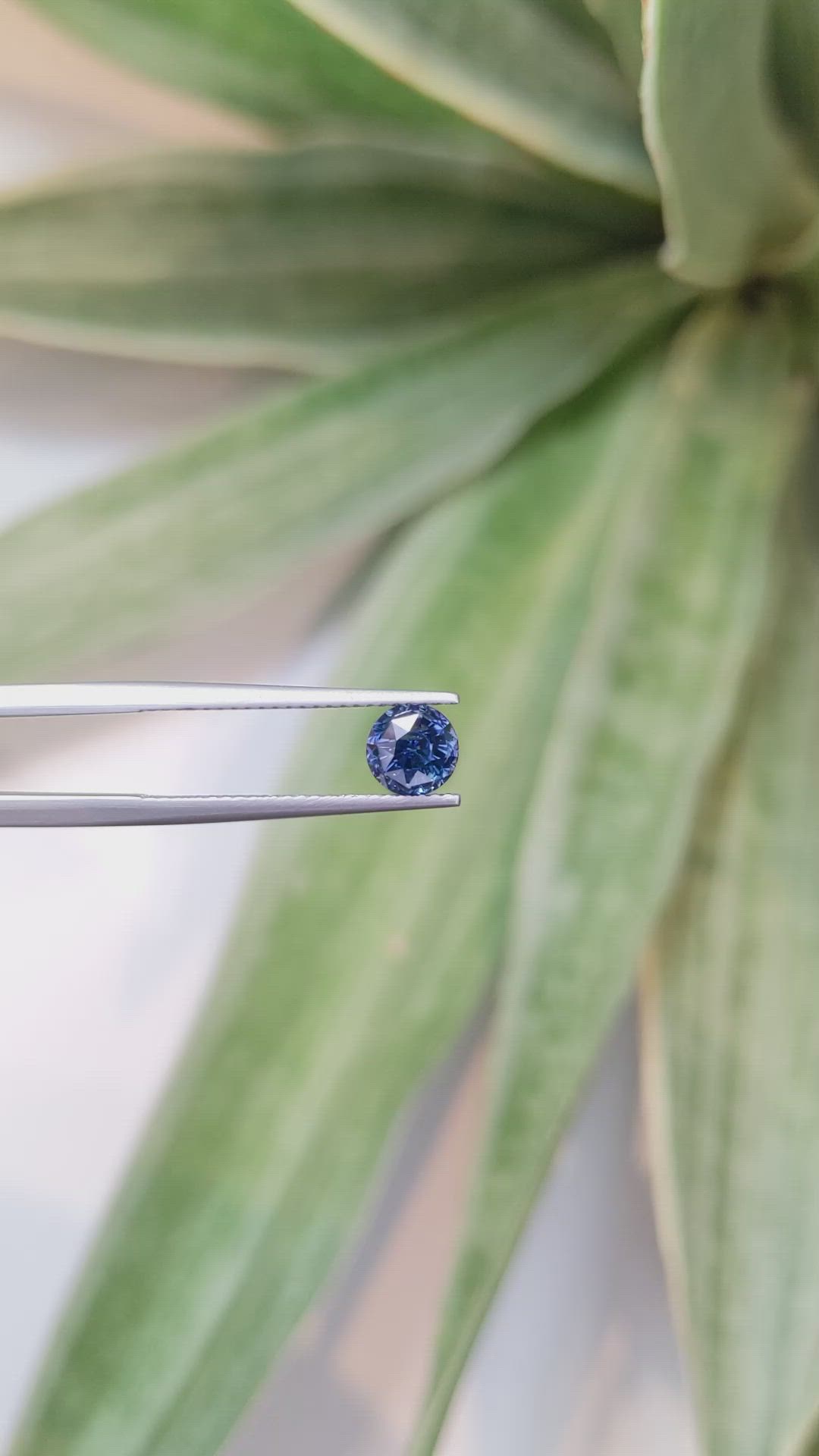 1.54 Ct. Blue Sapphire from Ceylon (Sri Lanka) Size Video