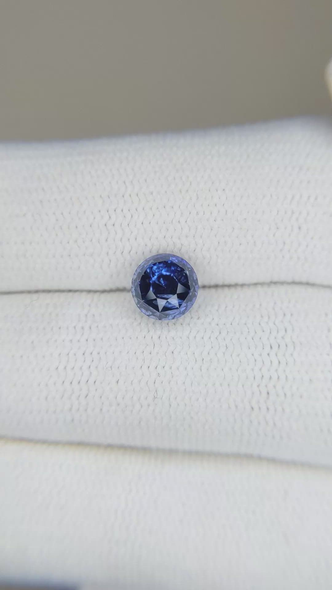 1.54 Ct. Blue Sapphire from Ceylon (Sri Lanka) Size Video
