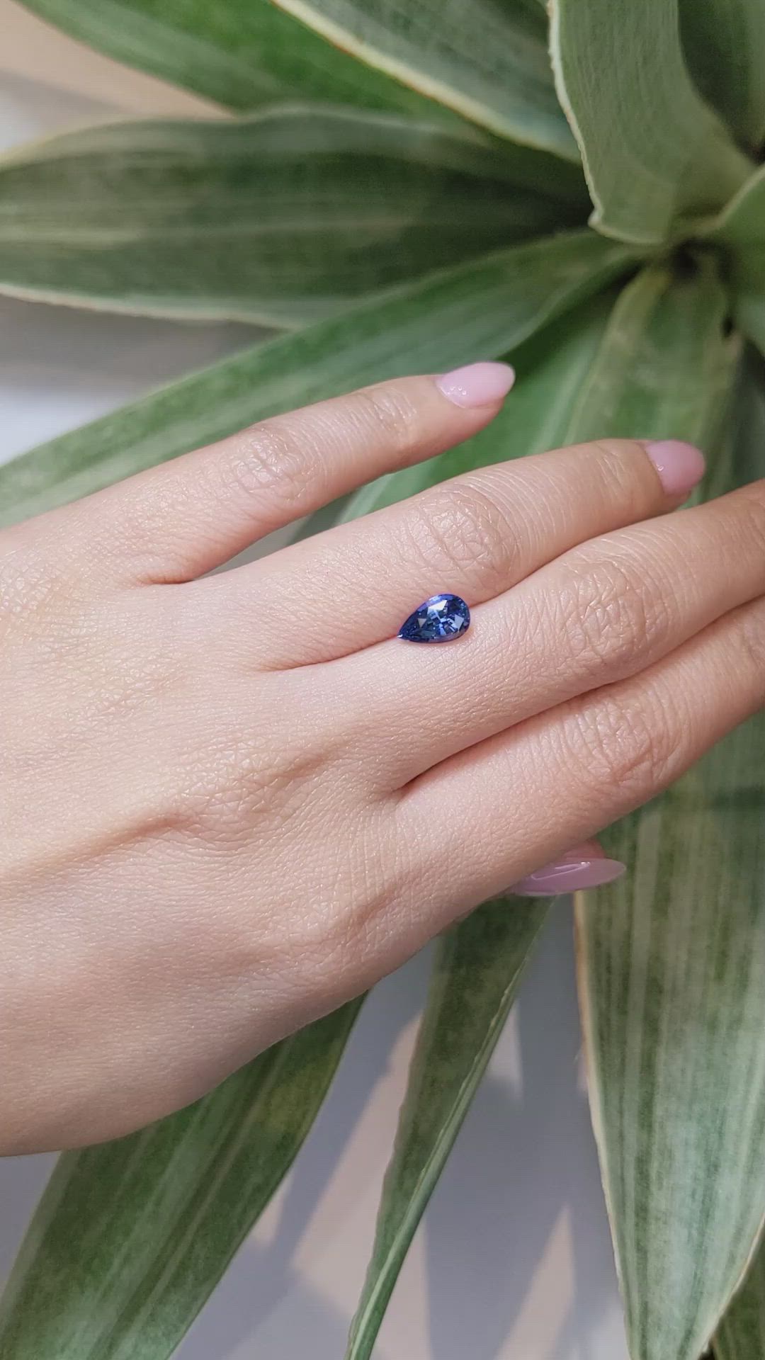 1.49 Ct. Blue Sapphire from Ceylon (Sri Lanka) Size Video